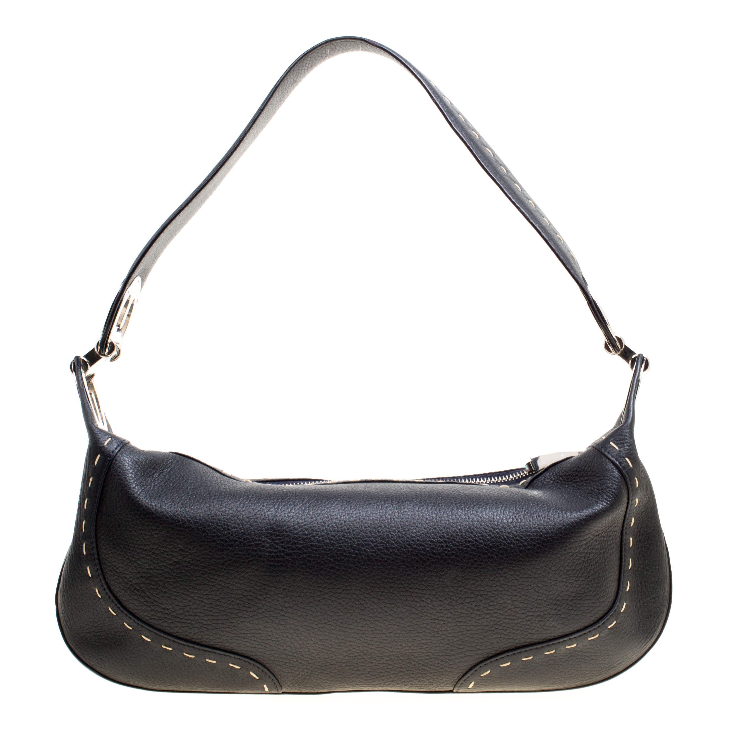 Escada Black Leather Eluna Shoulder Bag Escada TLC