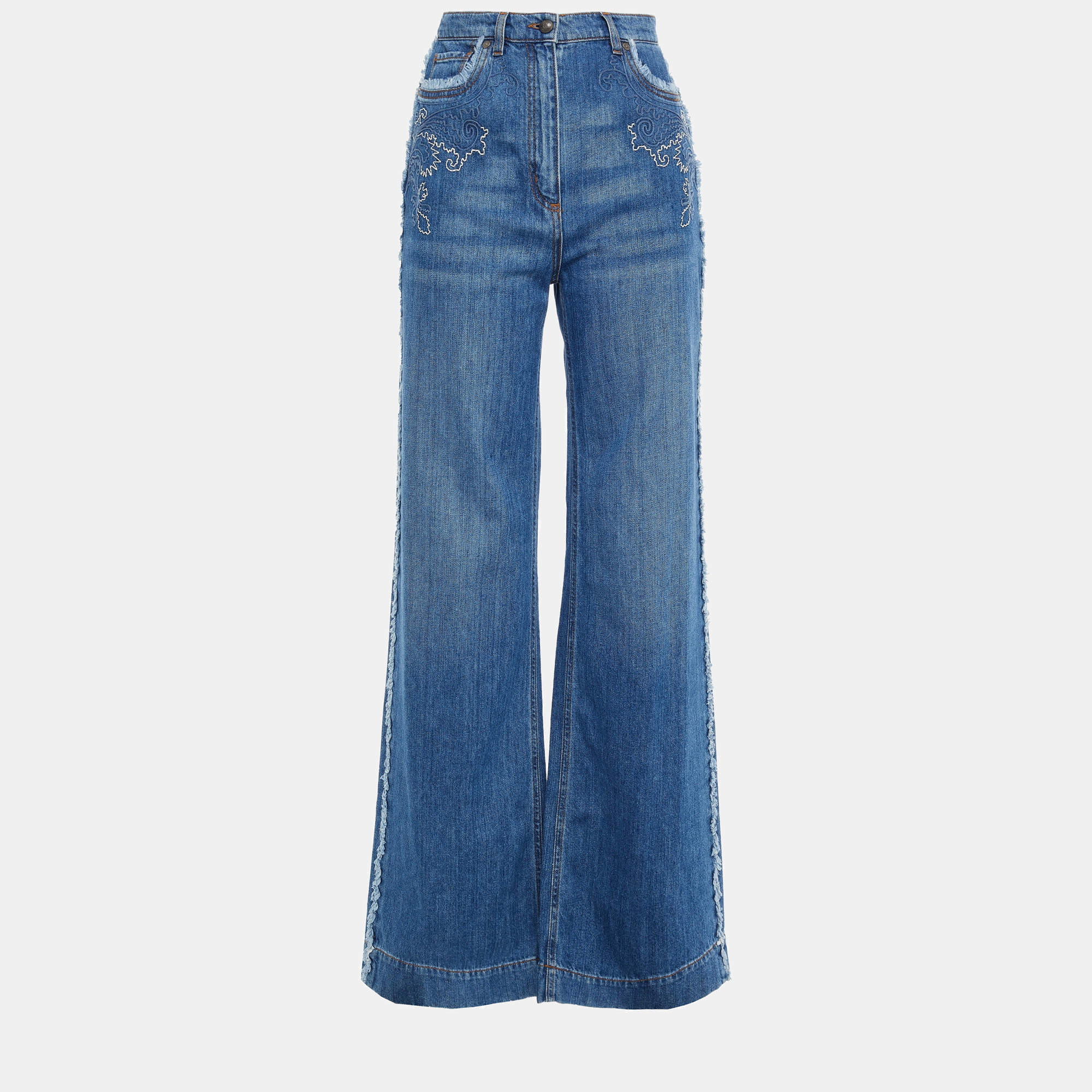 Etro Cotton Wide Leg Jeans 29
