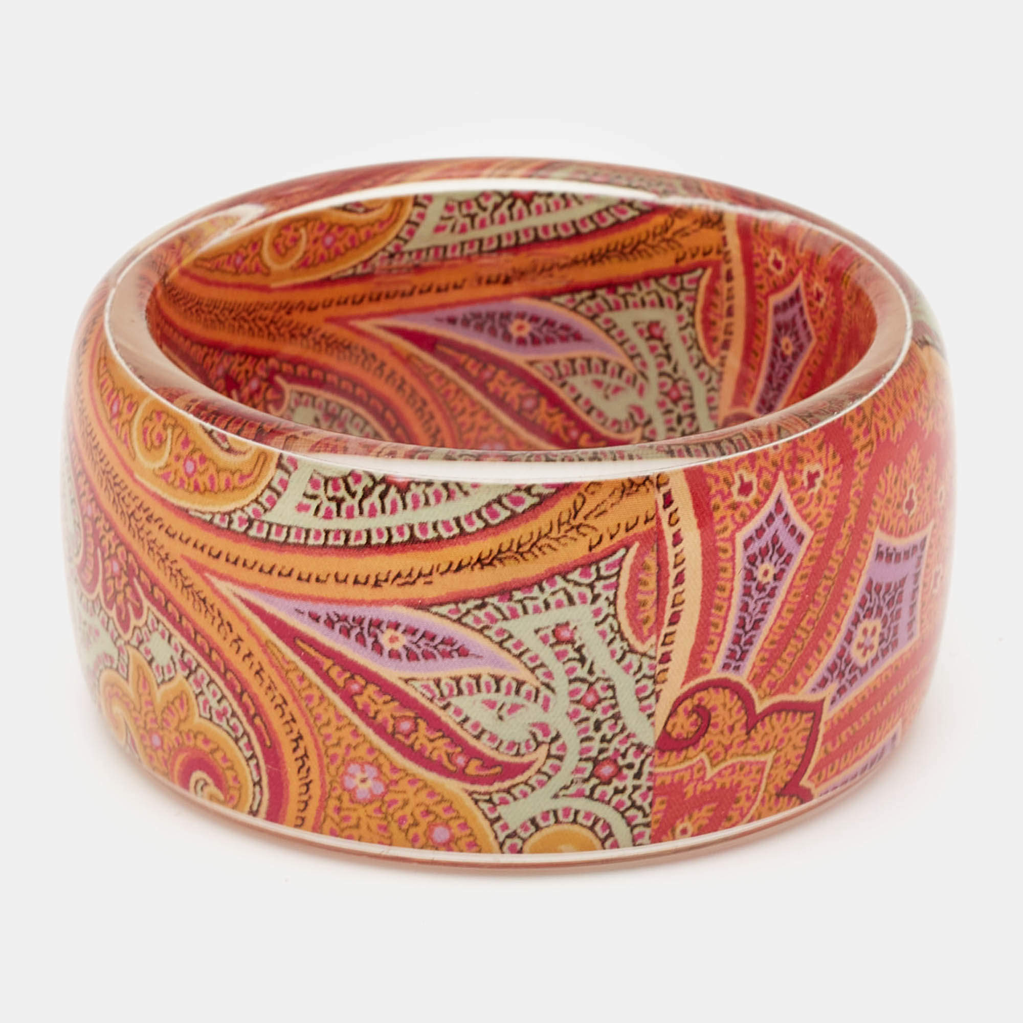 Etro  Multi Color Resin Printed Bangle