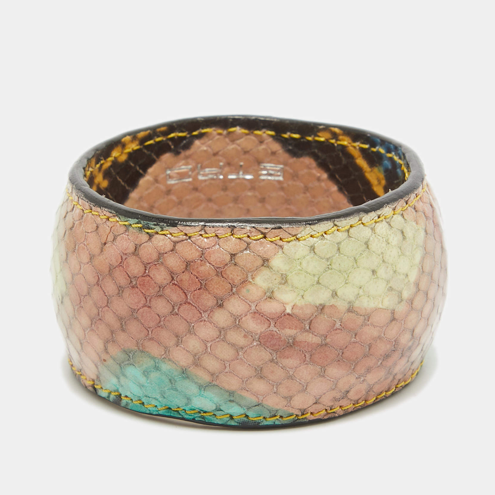 ETRO vintage bangle 100連ブレスレット Etro Multicolor Python Effect Leather Bangle Bracelet Etro | TLC