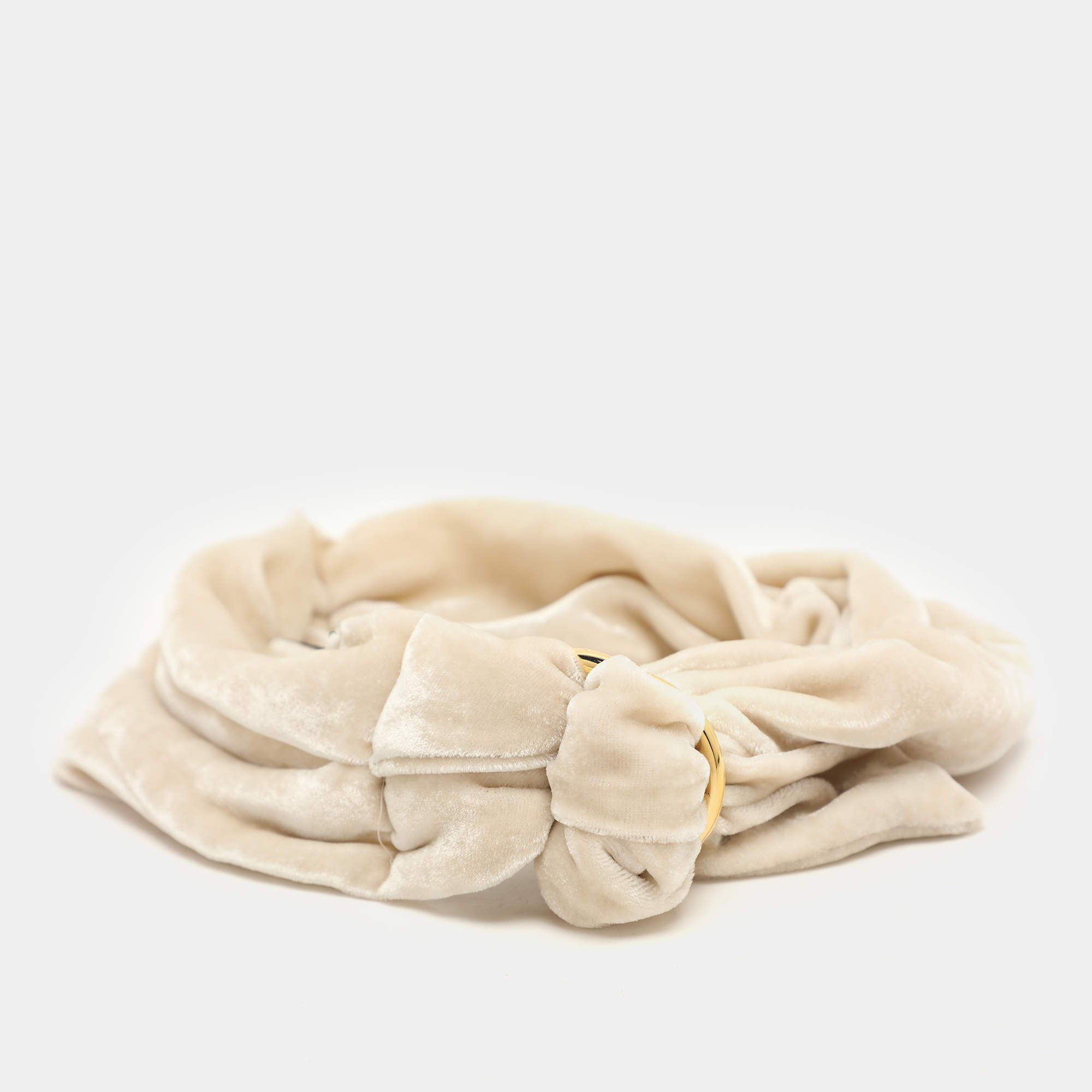 Etro Beige Velvet Headband
