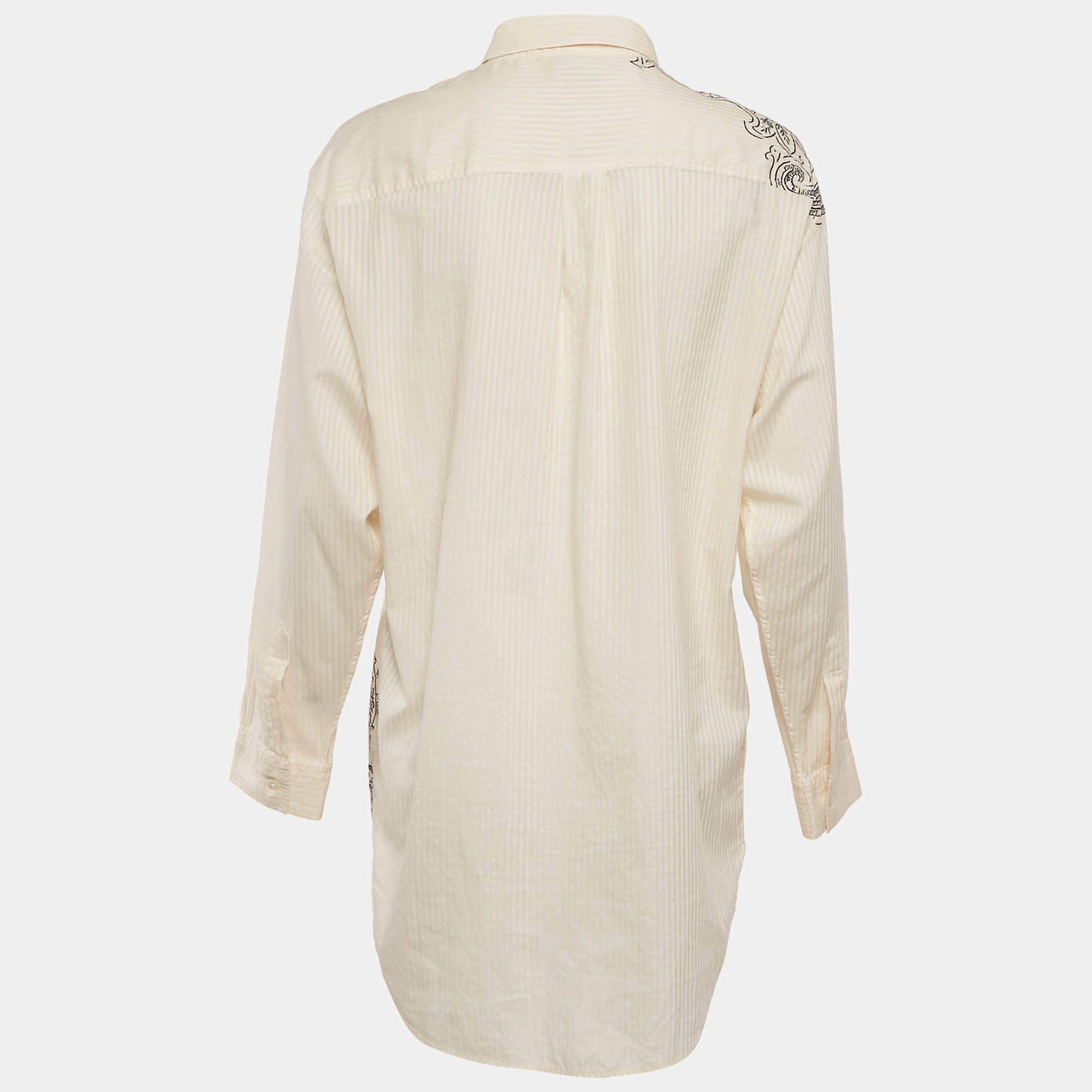Etro Multicolor Printed Cotton Long Sleeve Button Front