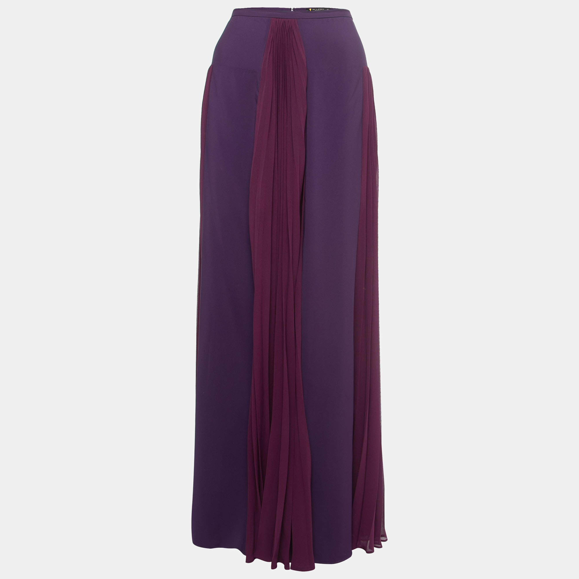 ワンピース ETRO Women Mid Skirts WRHA028999IPD18X0883 PURPLE Etro Purple Crepe Pleated Maxi Skirt M Etro | TLC