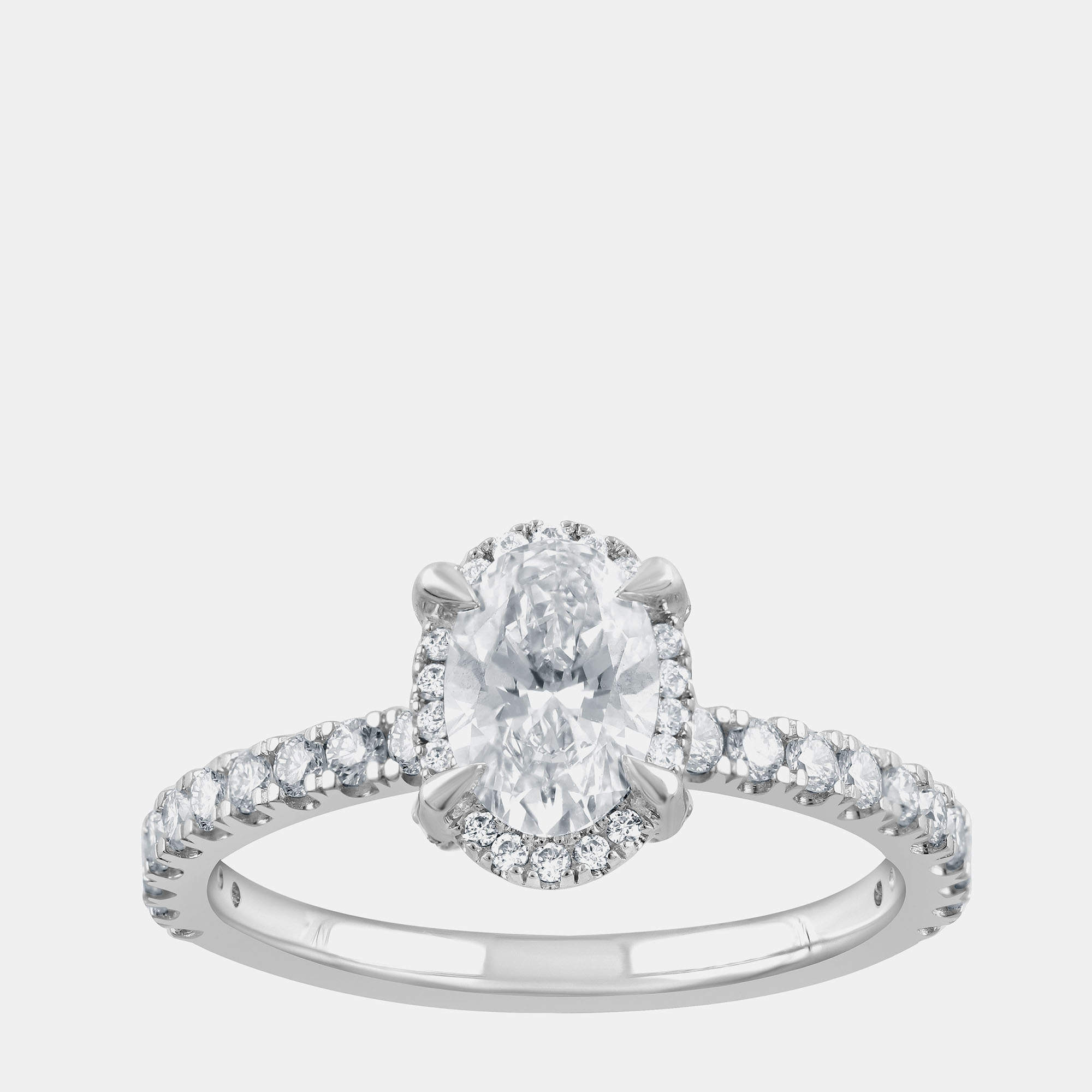 Pre Owned 1.23ct 14k White Gold Lab Grown Diamond Engagement Ring