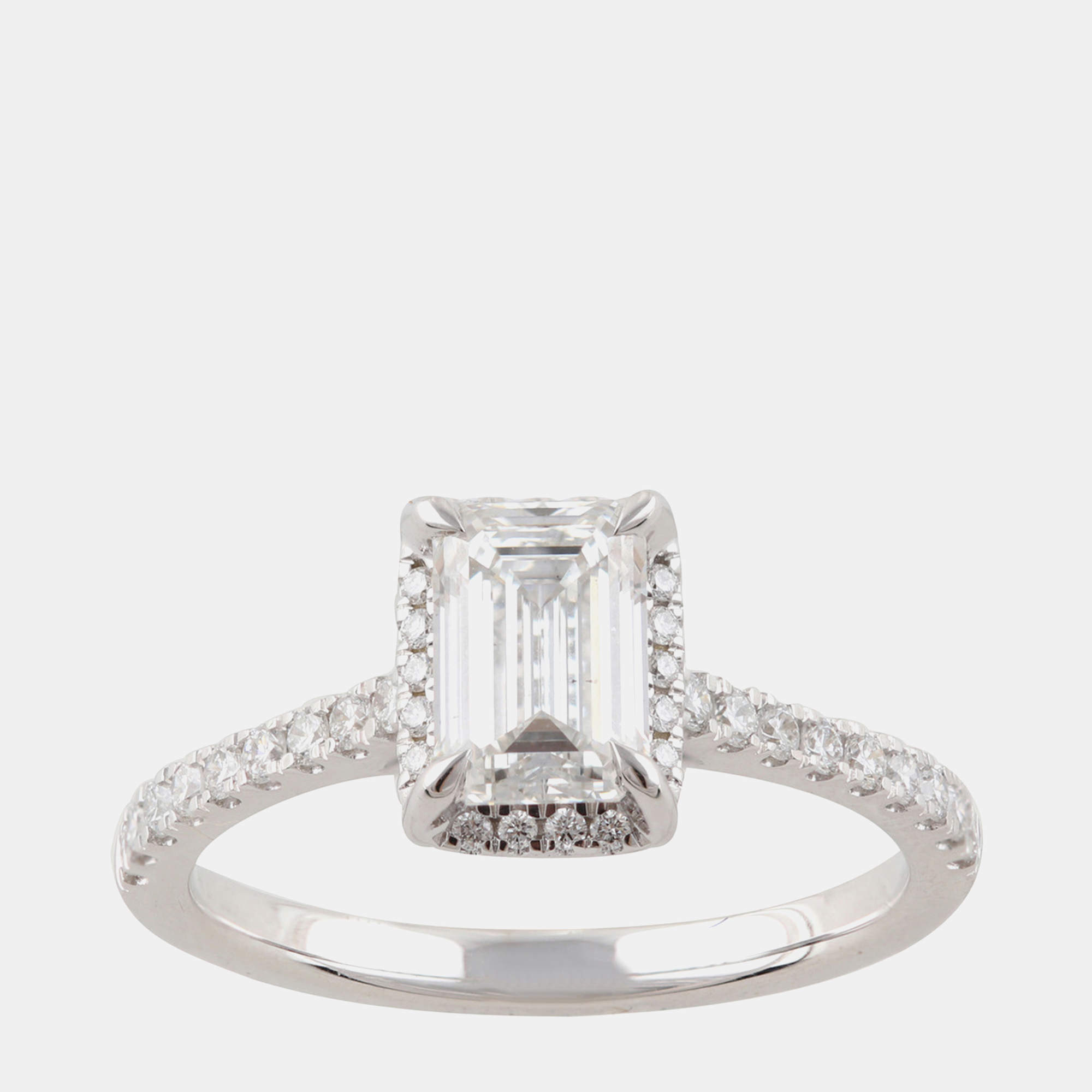 Pre Owned 1.45ct 14k White Gold Lab Grown Diamond Engagement Ring