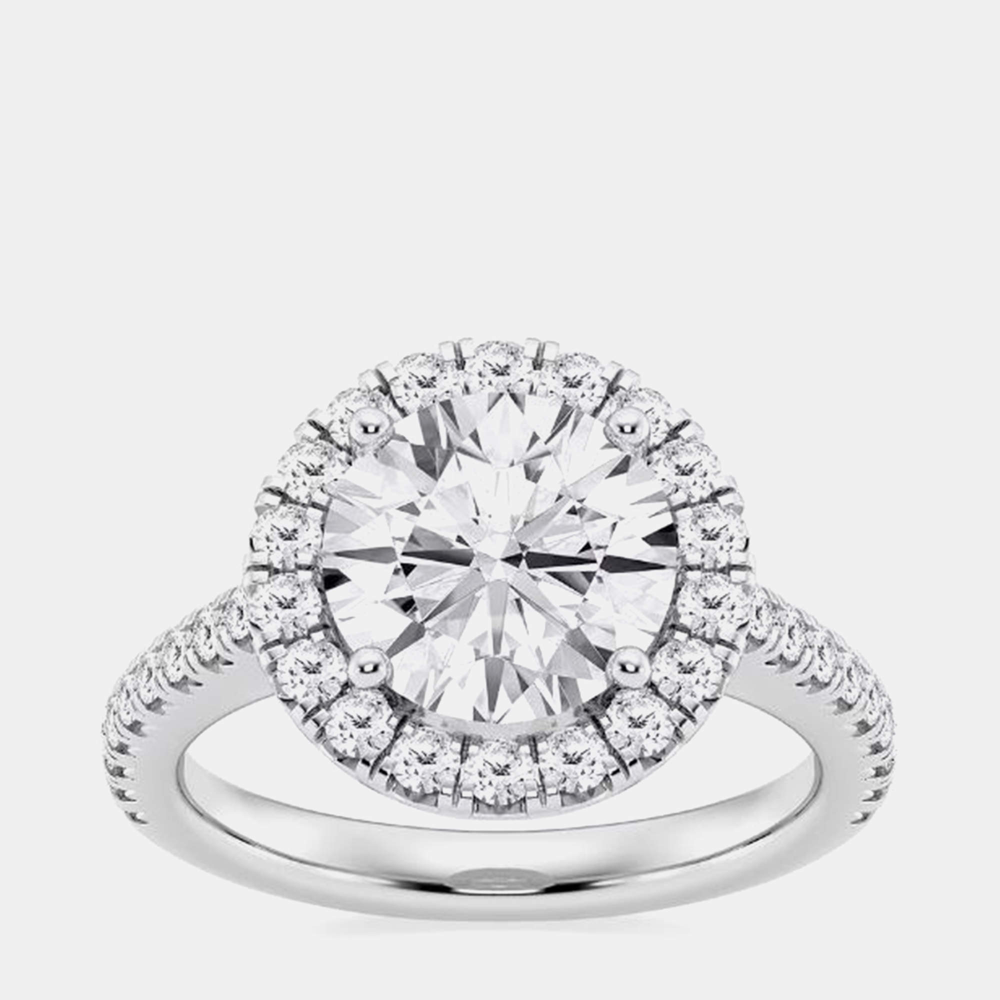 Pre Owned 1.45ct 14k White Gold Lab Grown Diamond Engagement Ring
