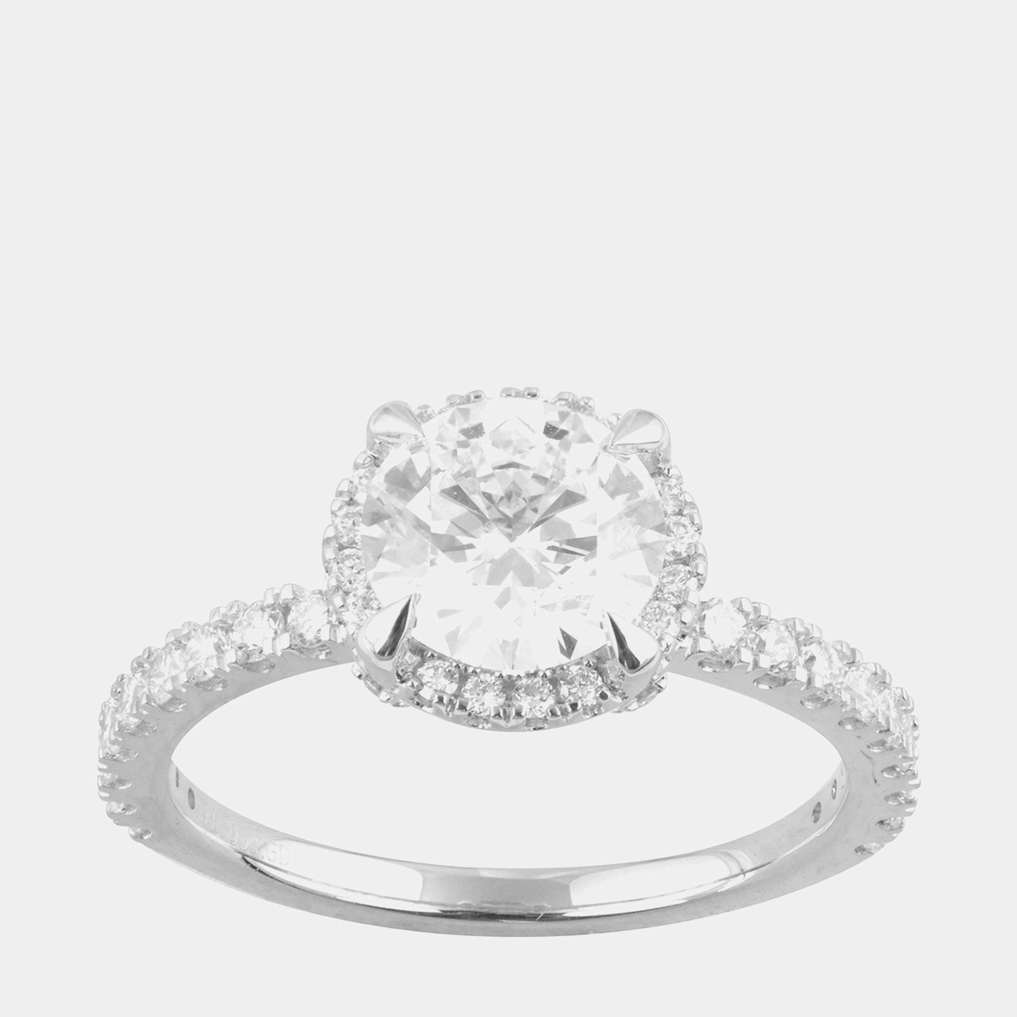 Pre Owned 2.23ct 14k White Gold Lab Grown Diamond Engagement Ring