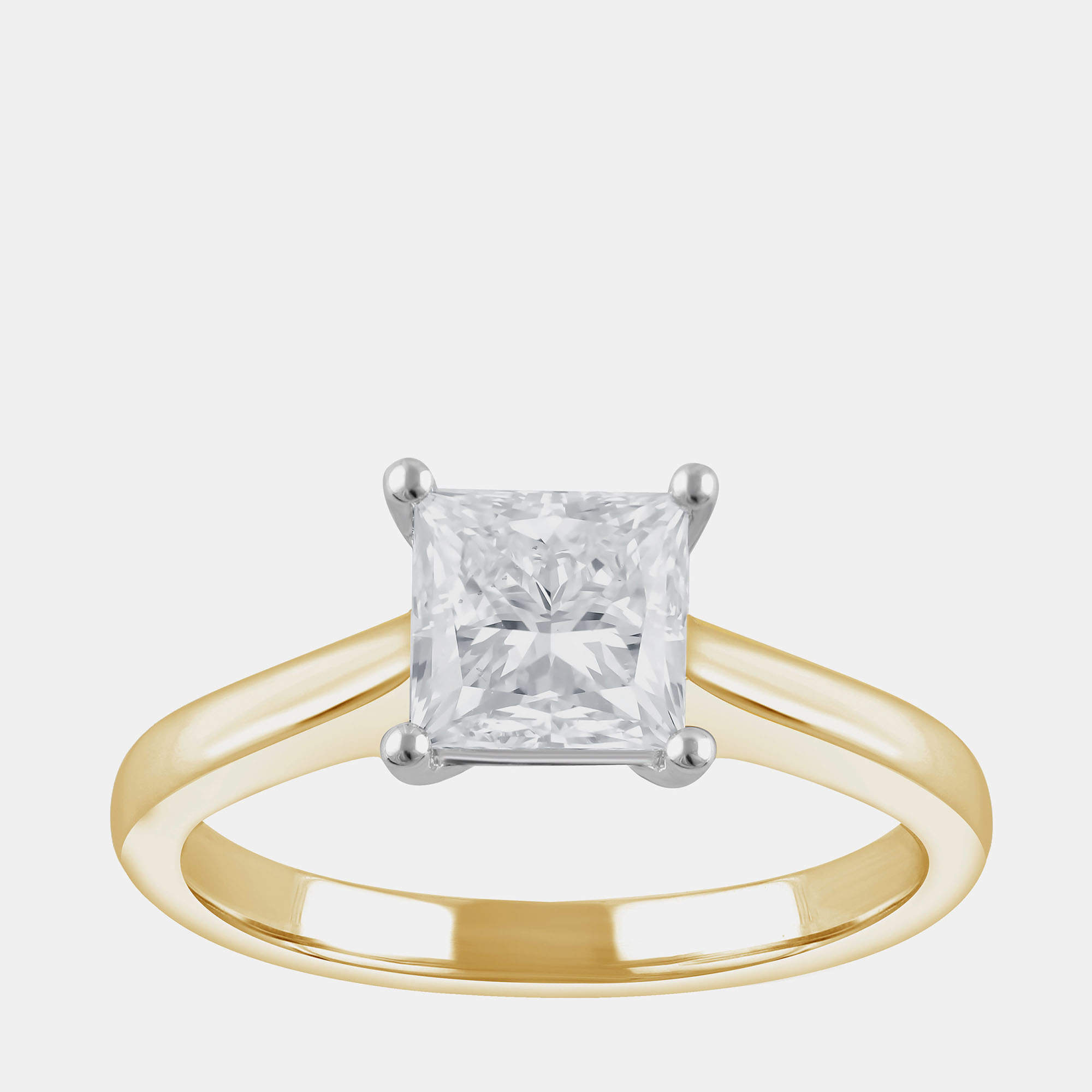 Pre Owned 1.5ct 14k Yellow Gold Lab Grown Diamond Solitaire Ring