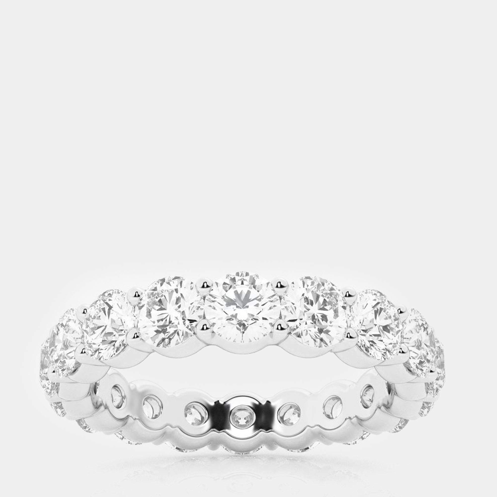 Pre Owned 3ct 14k White Gold Lab Grown Diamond Eternity Band