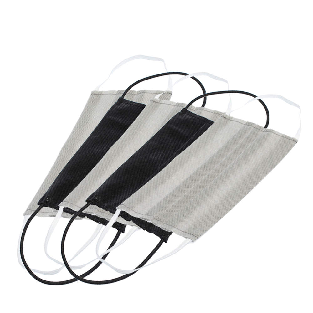 Non-Medical Reusable Grey and Black Face Mask - Pack Of 5 (Available for UAE Customers Only)
