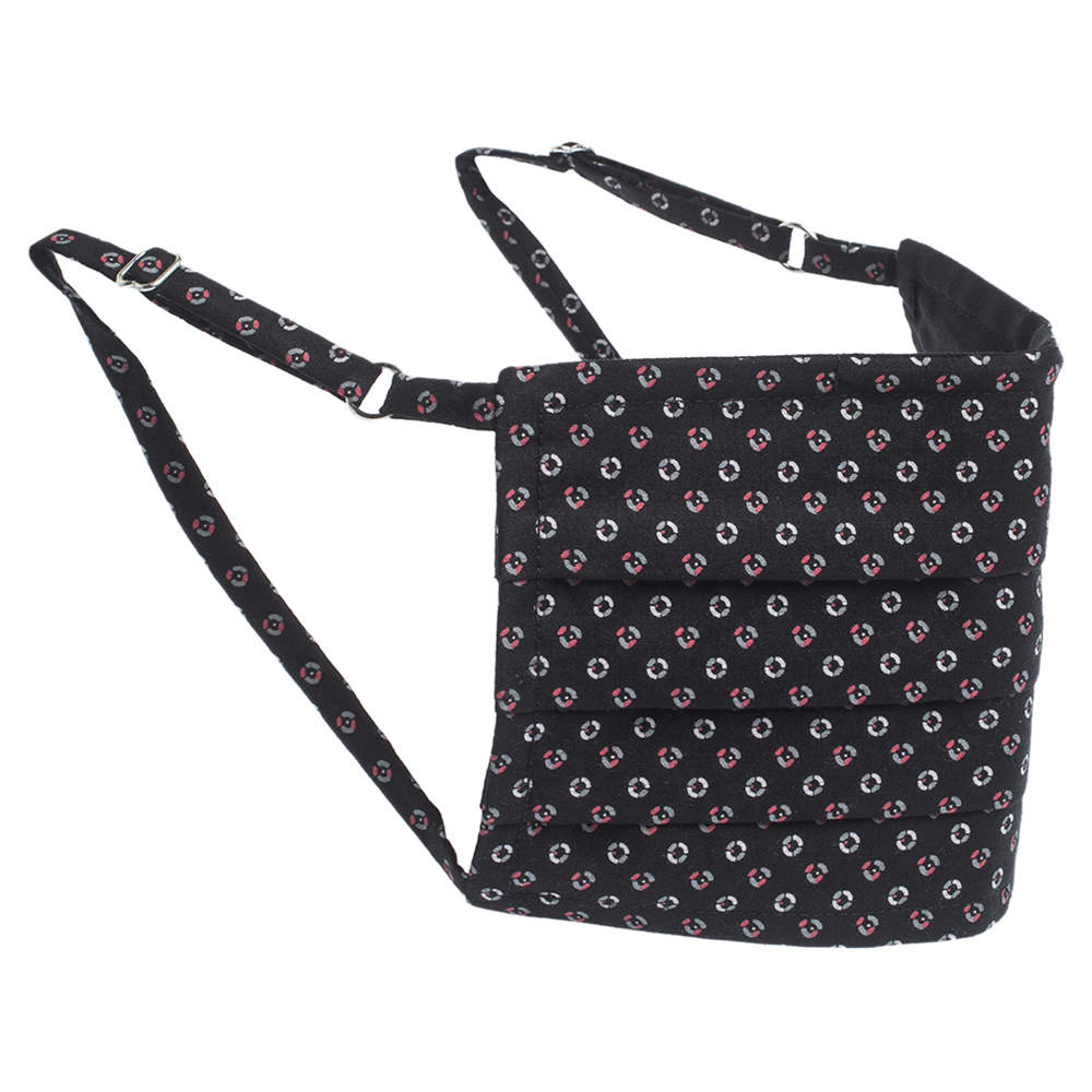 Collars & Cuffs Non-Medical Handmade Black Cherry Face Mask (Available for UAE Customers Only)