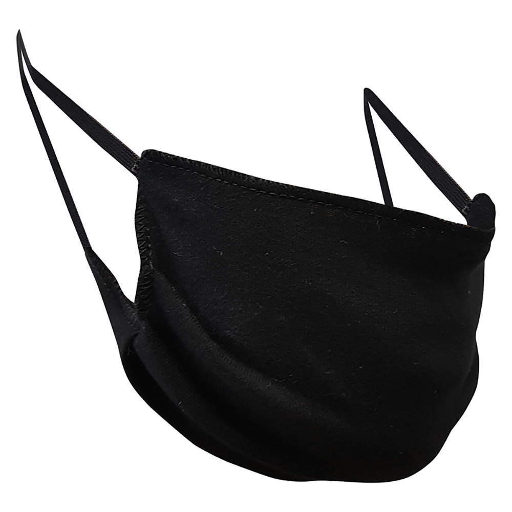 Non-Medical Handmade Black Cotton Face Mask - Pack Of 5 (Available for UAE Customers Only)