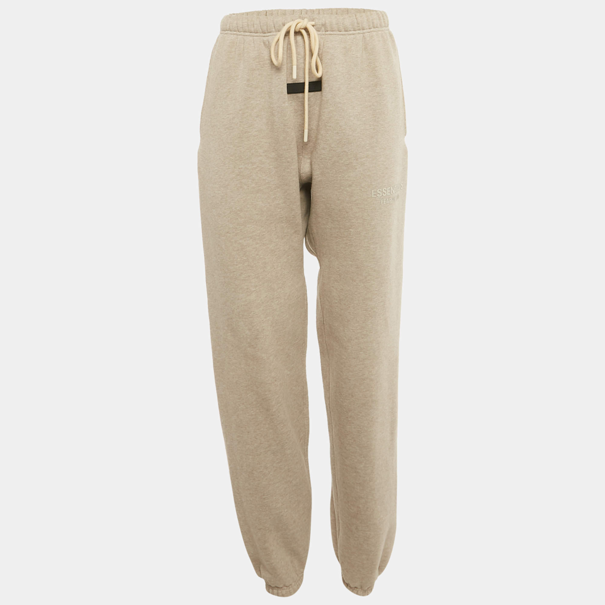 Pre Owned Essentials Fear of God Beige Cotton Sweatpants XS