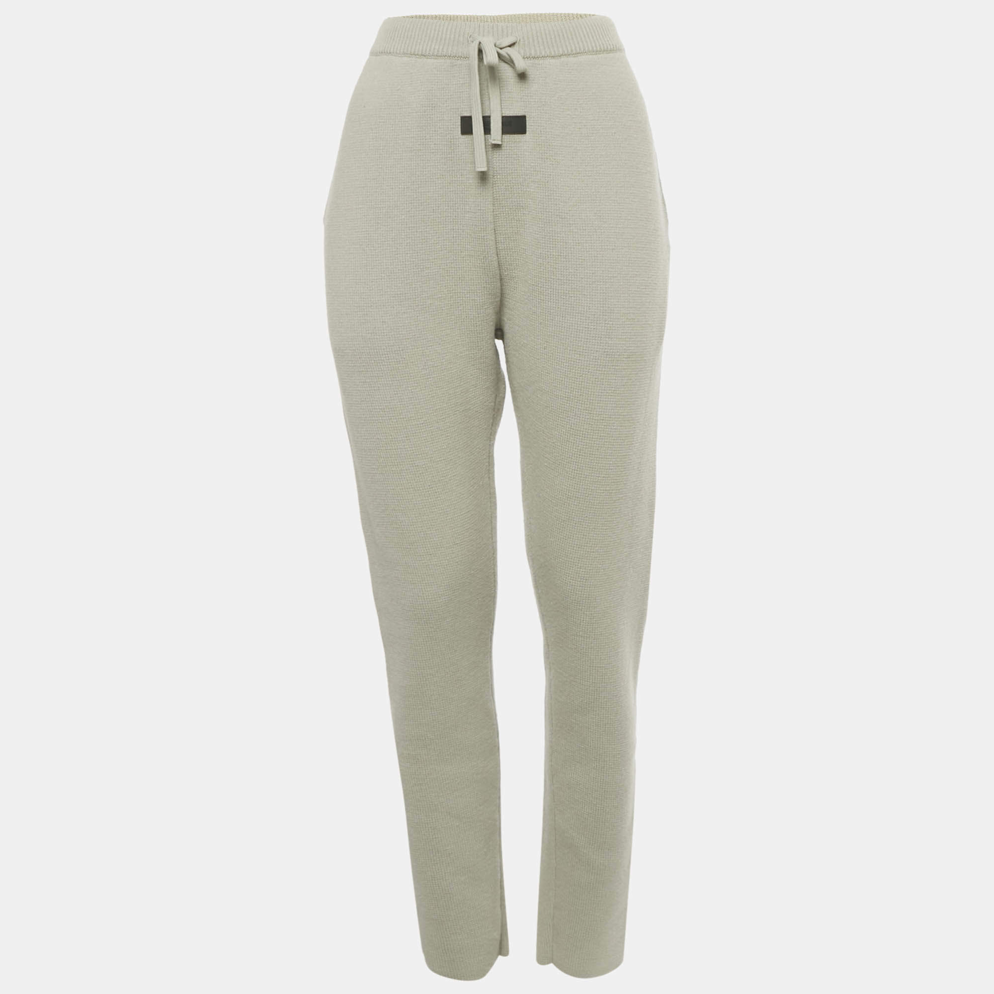 Pre Owned بنطلون فير أوف جود ميلانو محبوك أخضر صغير