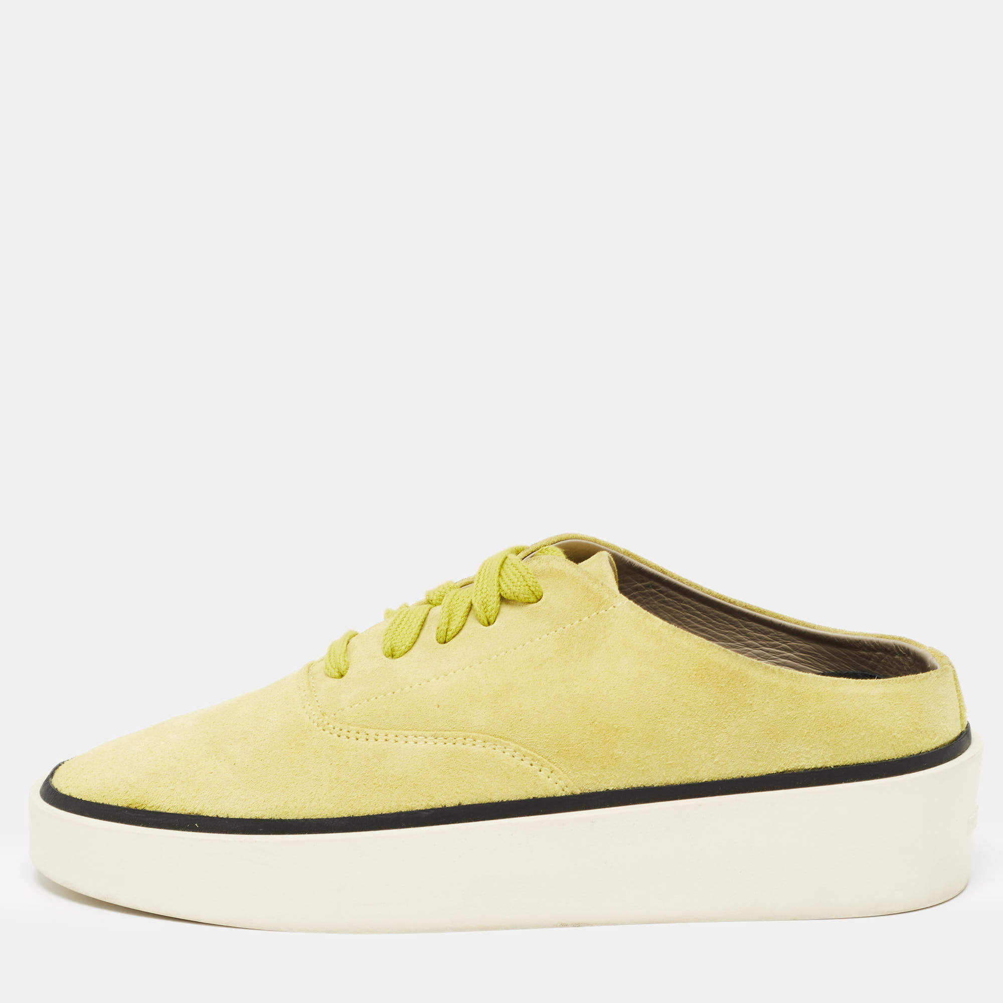 Fear of God Green Suede 101 Backless Sneakers Size 38