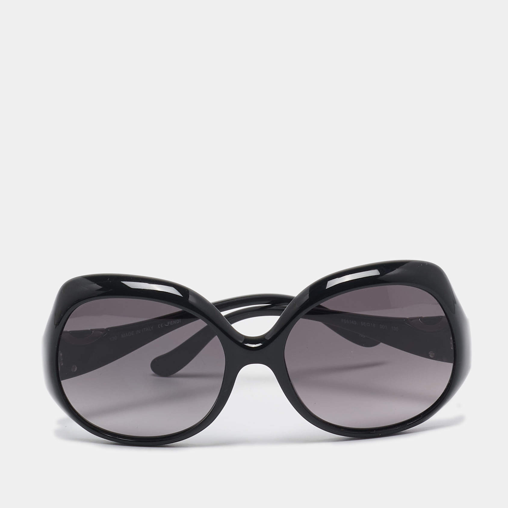 Pre Owned Fendi Black Gradient FS5143 Oversized Sunglasses