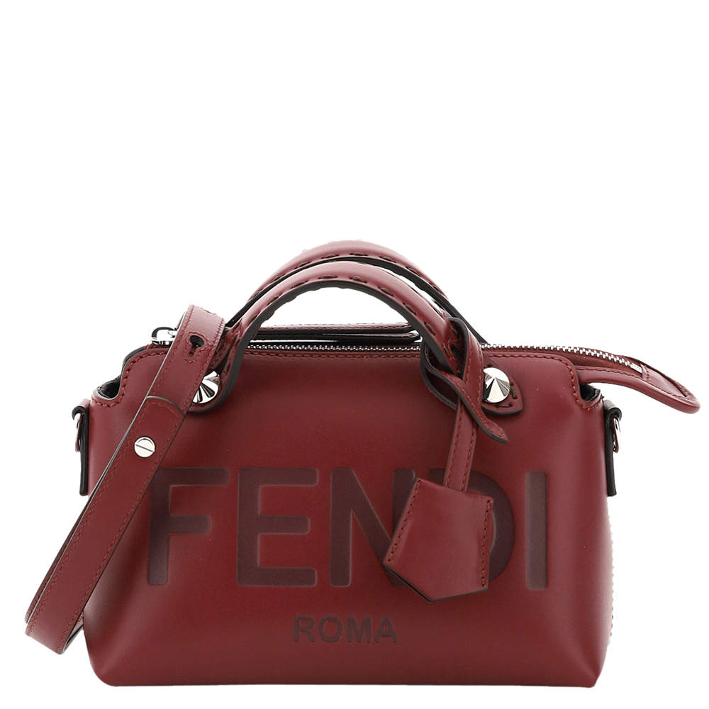 Pre Owned Fendi Brown Leather Mini By The Way Bag