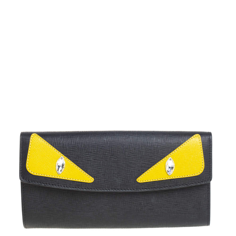 Wallets & purses Fendi - Bag Bugs black continental wallet