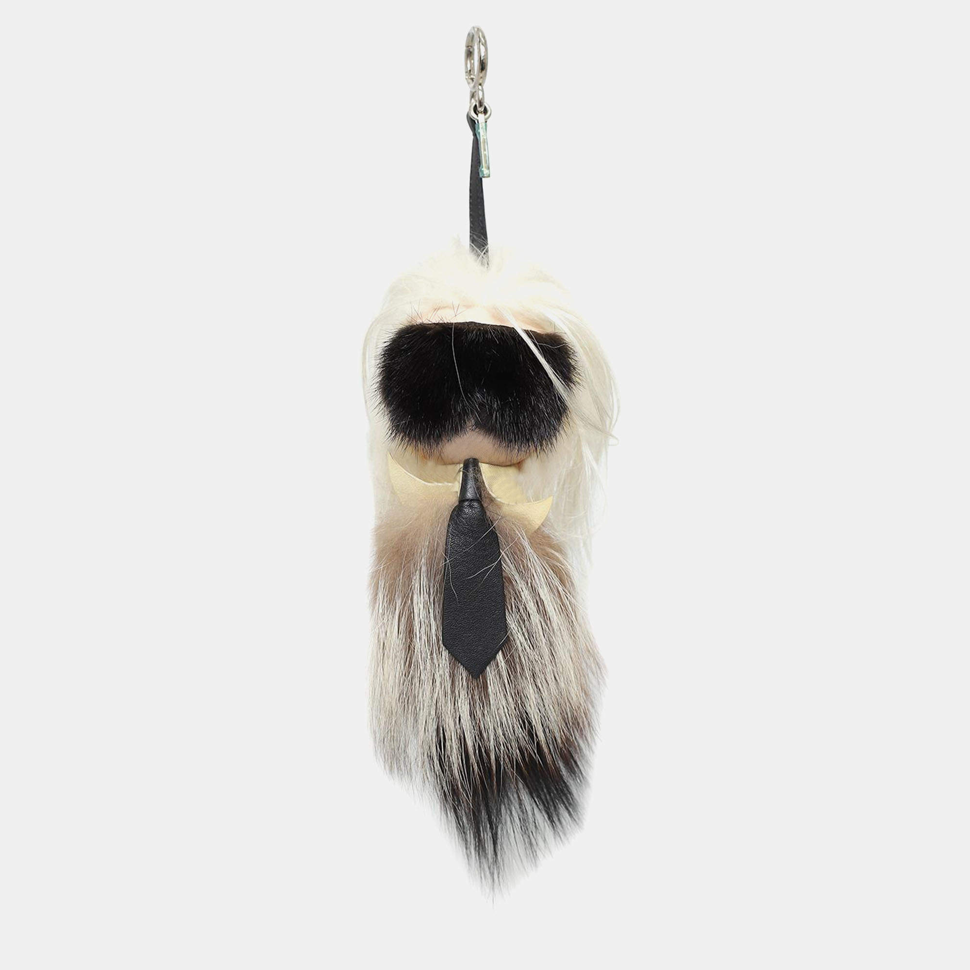 Pre Owned Fendi Karlito Fur Bag Charm