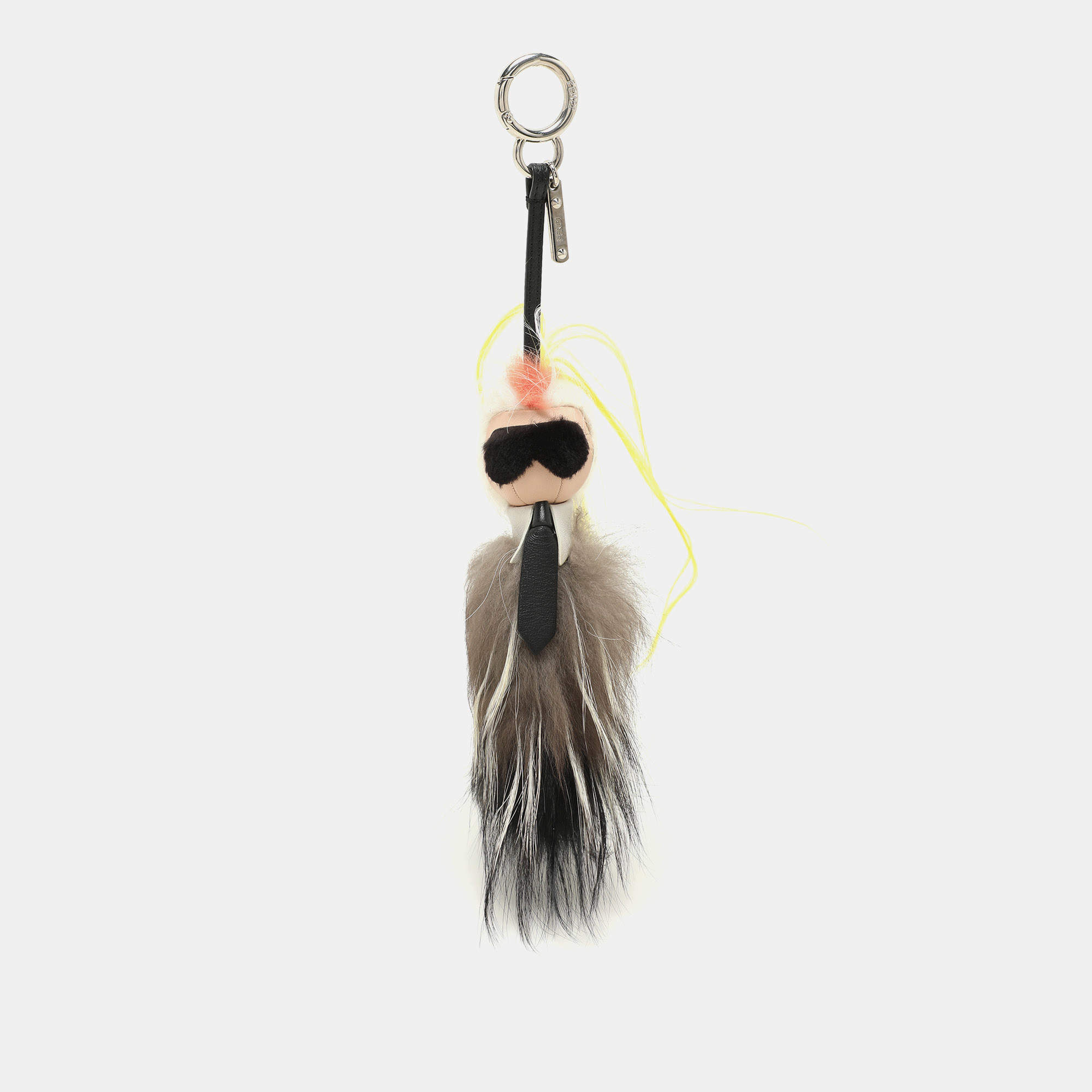 Fendi Multicolor Fur Mini Karlito Bag Charm