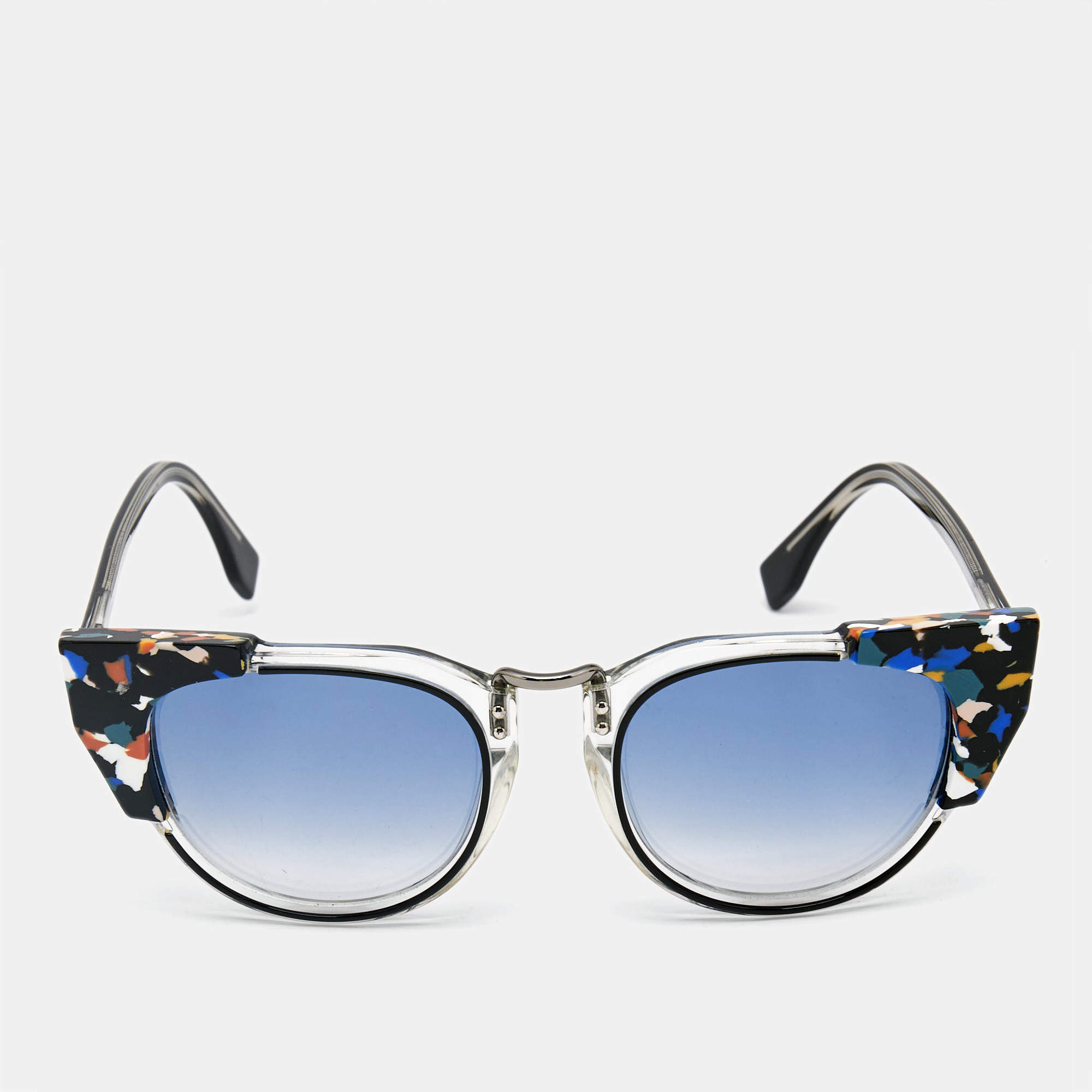 Fendi Blue Gradient FF 0074/S Cat Eye Sunglasses