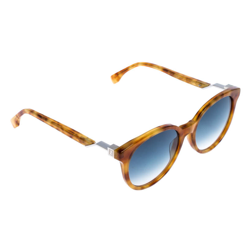 Fendi Light Brown Tortoise FF 0231/S Round Sunglasses Fendi | TLC