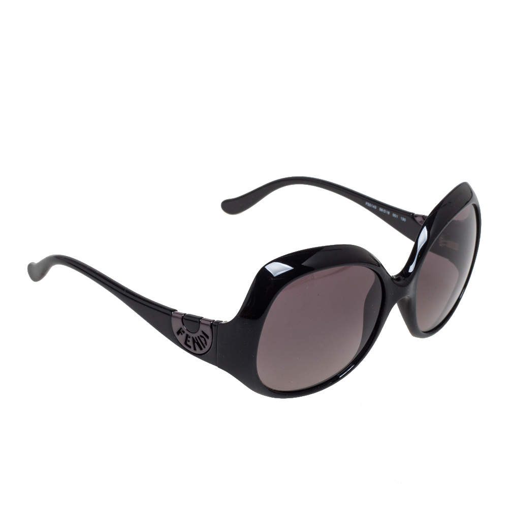 نظارة شمسية فندي "أف أس5143" كبيرة الحجم غرادينت رصاصي و أسود