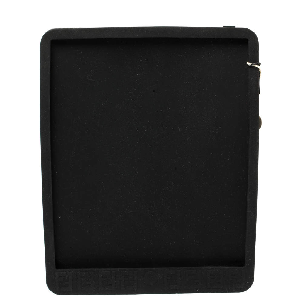 Pre Owned Fendi Black Zucchino Rubber iPad Case