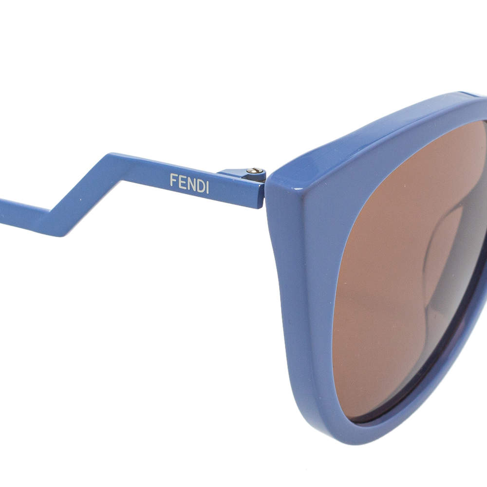 Fendi Eyeglasses FF 0044 MHH Navy Blue/brown Cat Eye Frame 