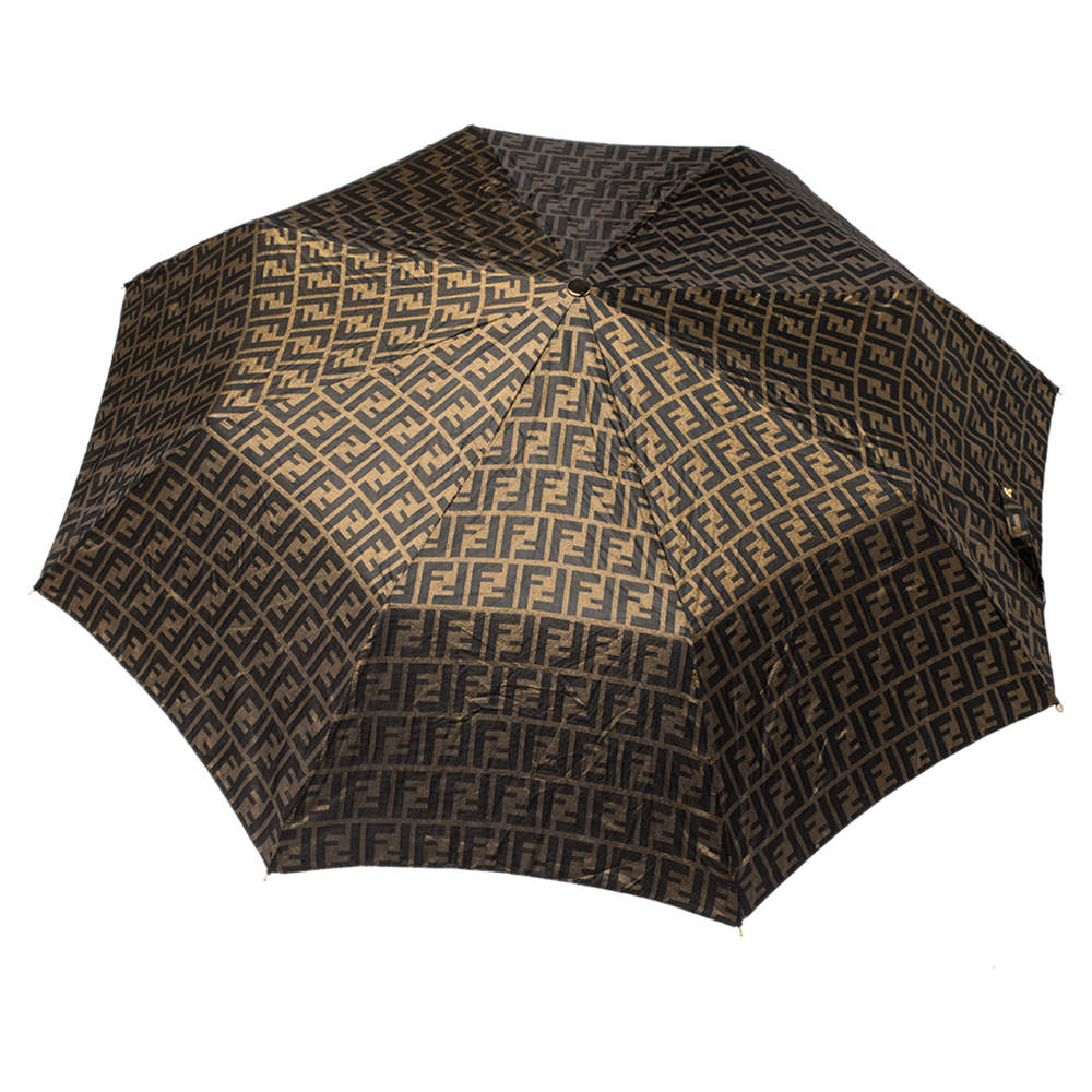 Fendi Brown Zucca Folding Umbrella Fendi | TLC