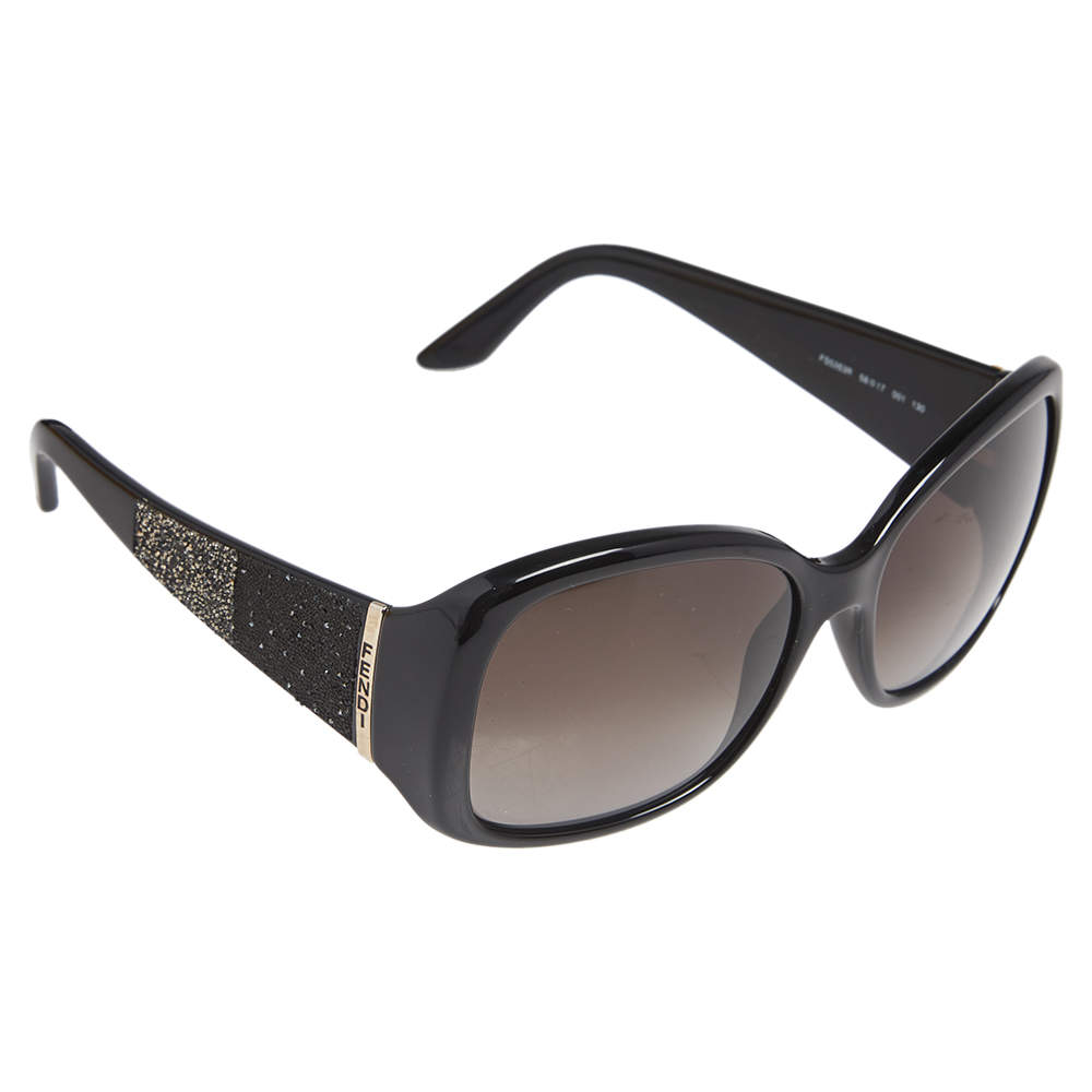 Fendi Black Crystal Embellished/ Green Gradient FS5263R Square Sunglasses