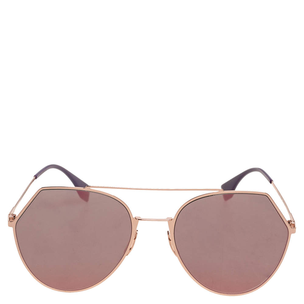 Fendi rose gold store sunglasses