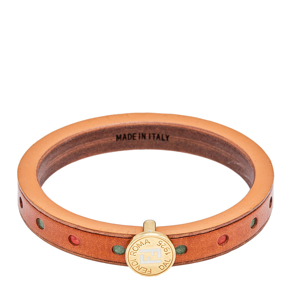 Fendi Brown F is Fendi Double Wrap Medium Bracelet – THE CLOSET