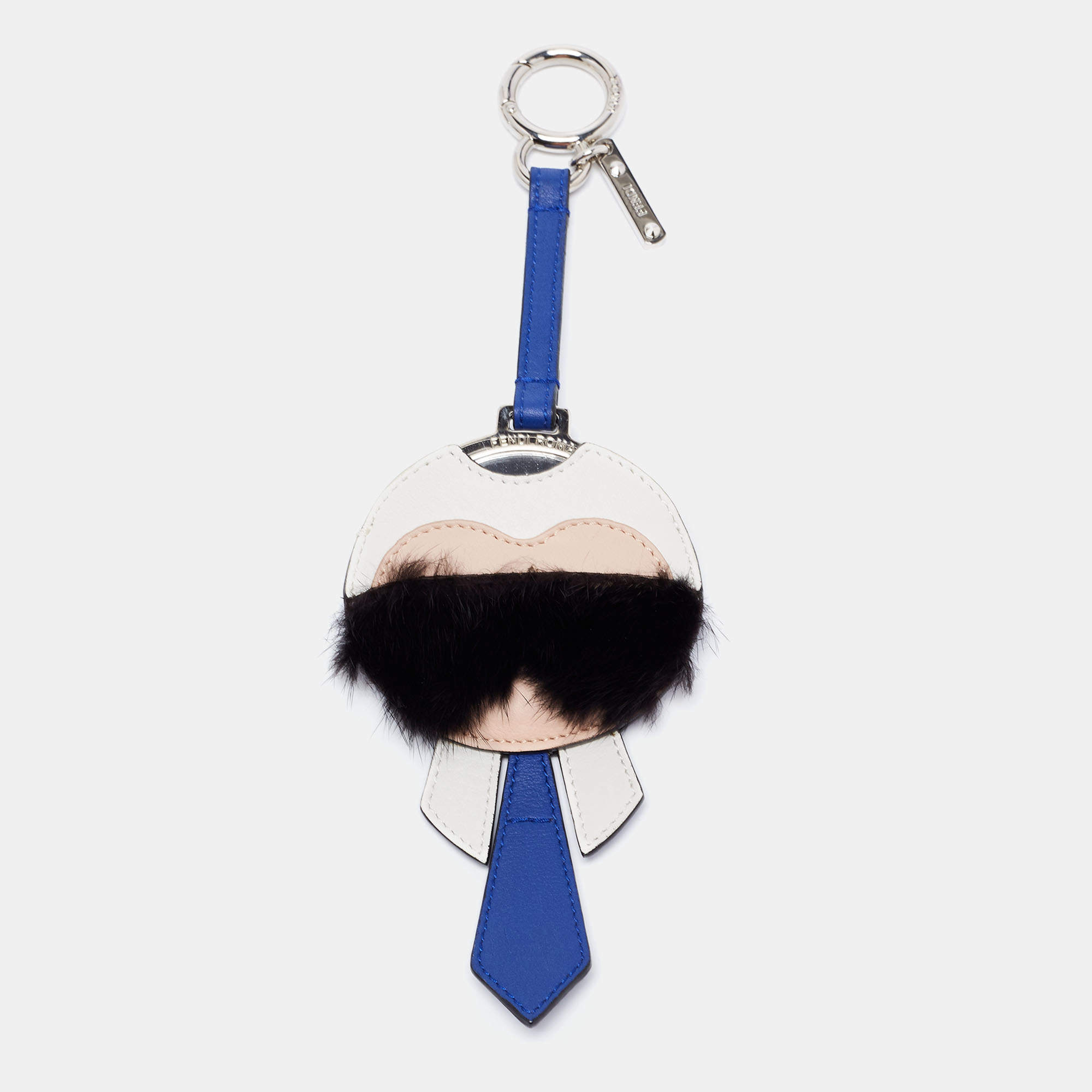 Fendi Multicolor Fur and Leather Karlito Bag Charm