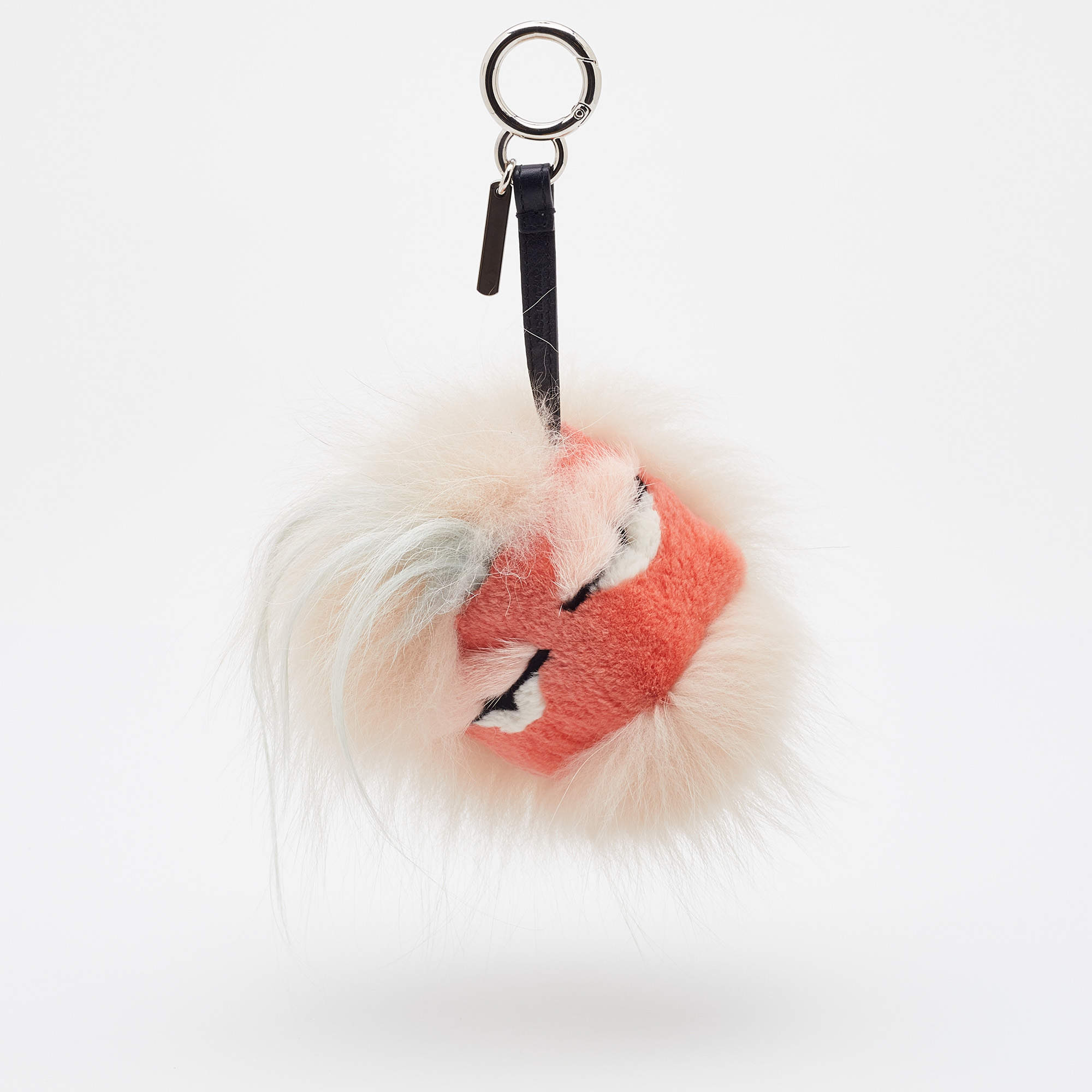 Fendi, Accessories, Fendi Pink Fox Fur Rabbit Fur Bag Charm Keychain