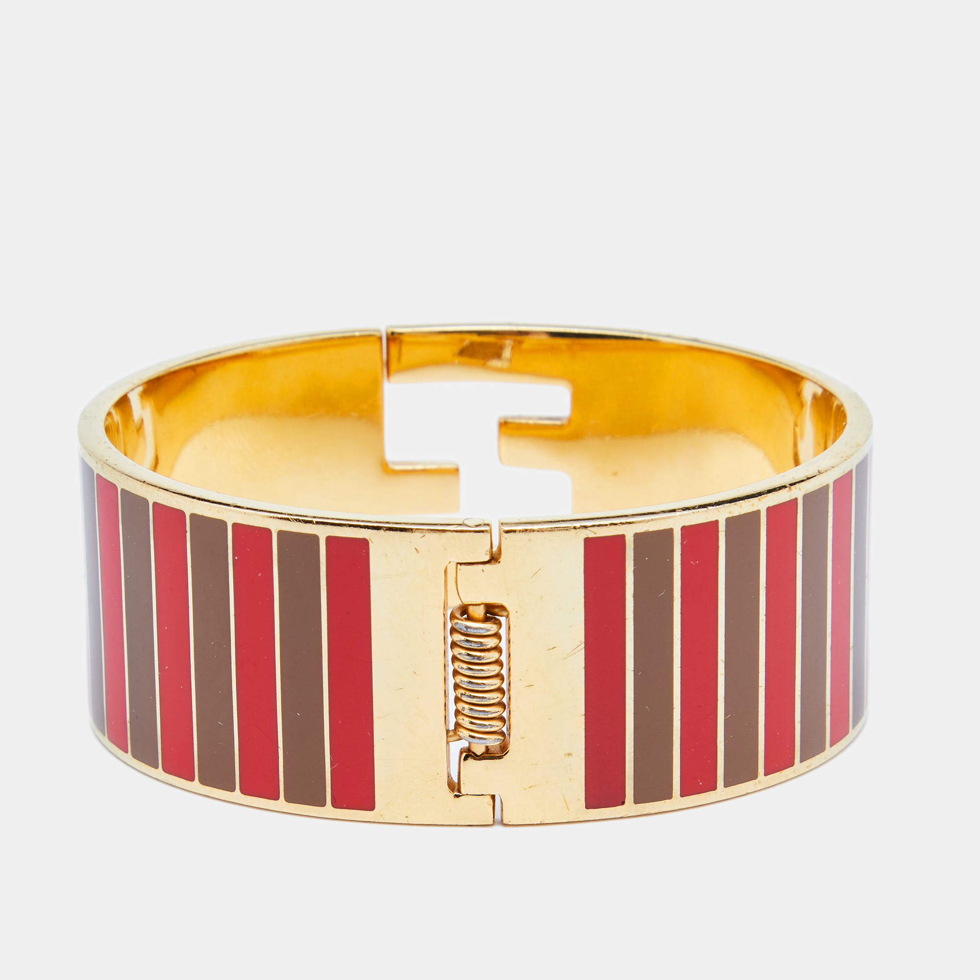 The fendista bracelet Fendi Brown in Plastic - 22109011