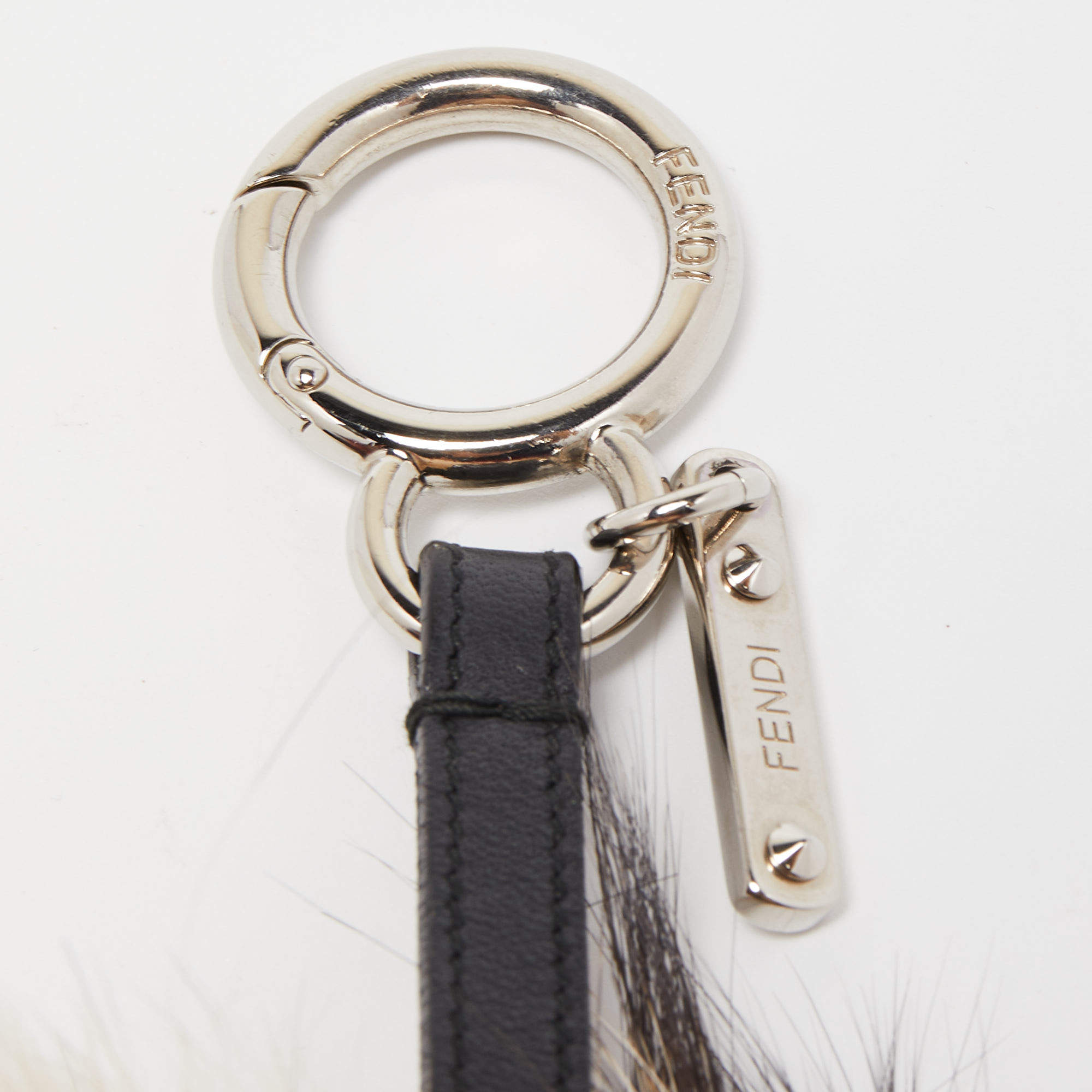 Fendi Mulitcolor Fox Fur and Leather Eye Studded Cube Monster Bag Charm -  ShopStyle
