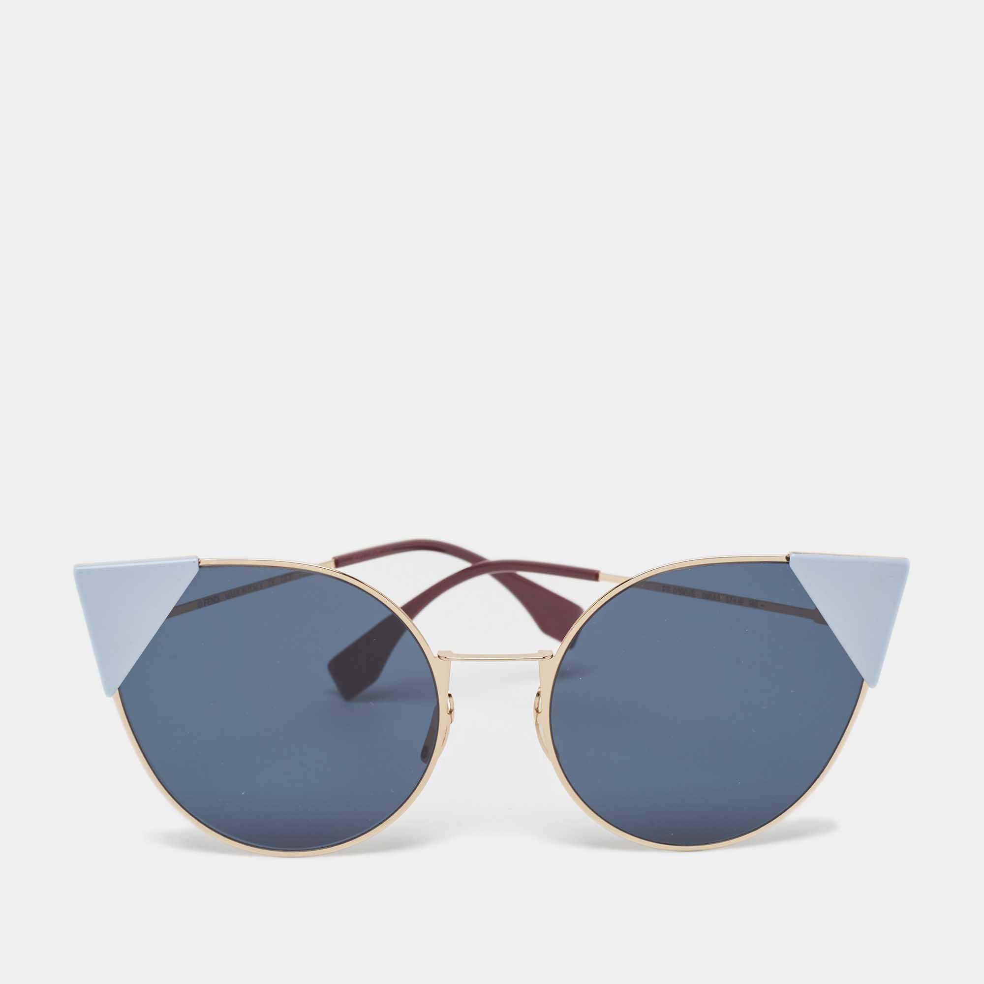 Pre Owned Fendi Multicolor FF0190/S Cat Eye Sunglasses