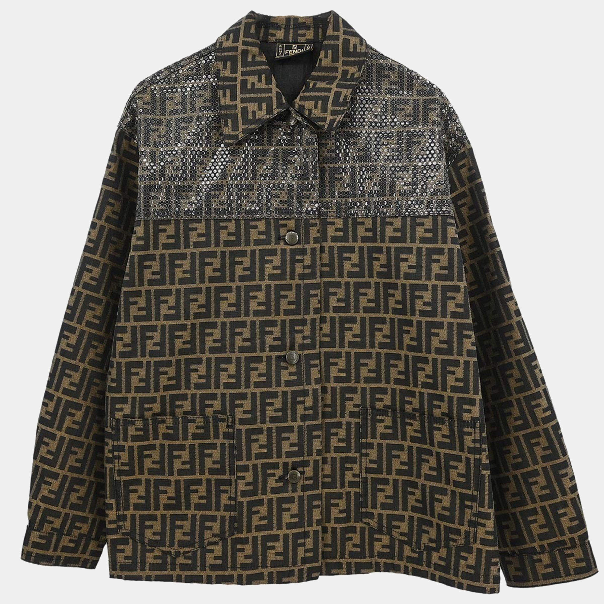 مملوكة مسبقًا Fendi Jacket Zucca Brown #42