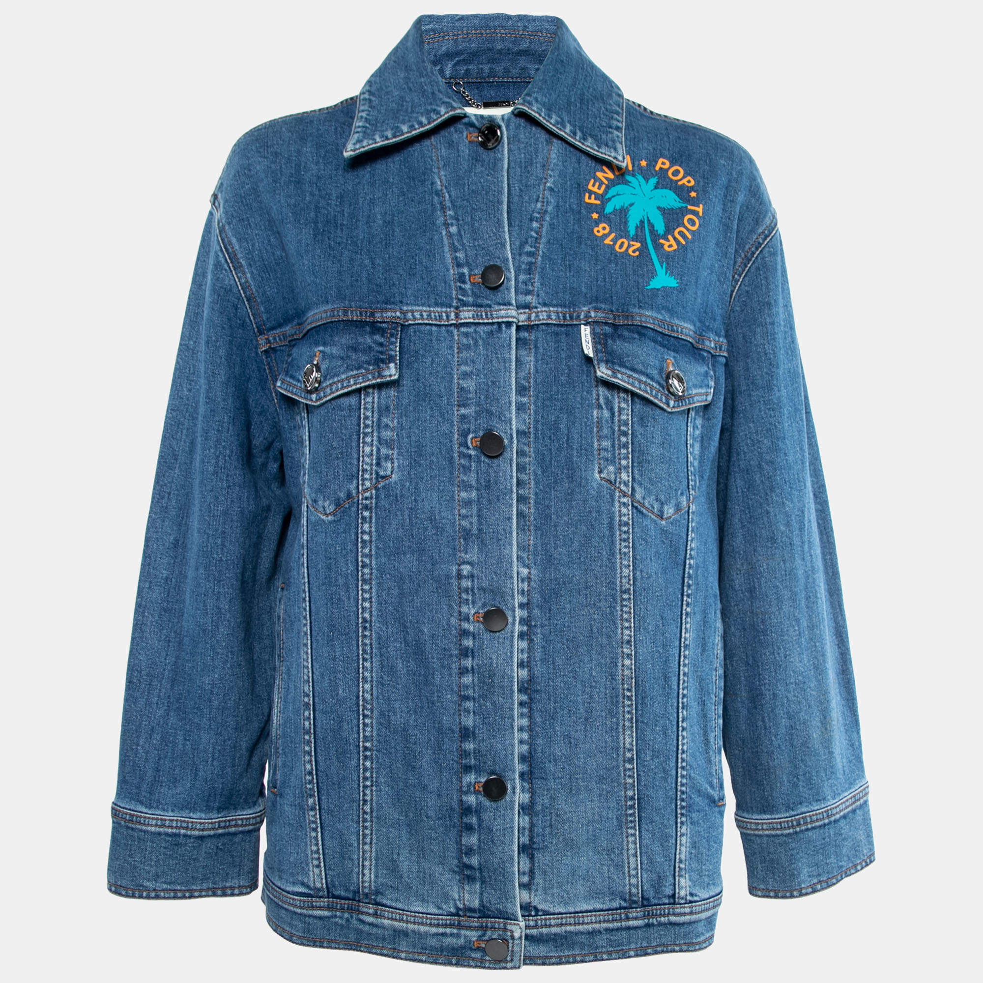 Fendi denim jacket womens hotsell