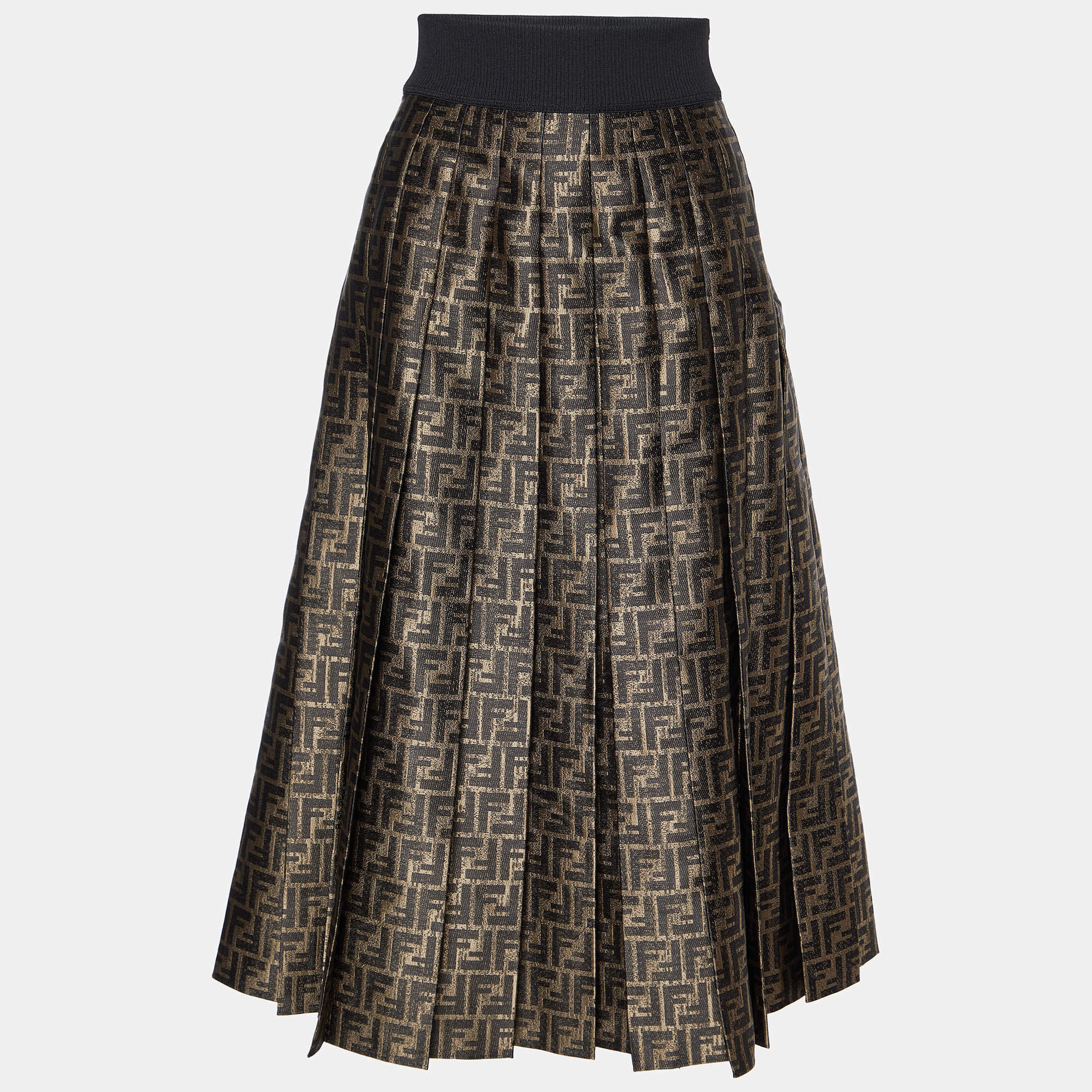 スカート FENDI EMBROIDERED MIDI SKIRT Skirt Fabric Black | Fendi