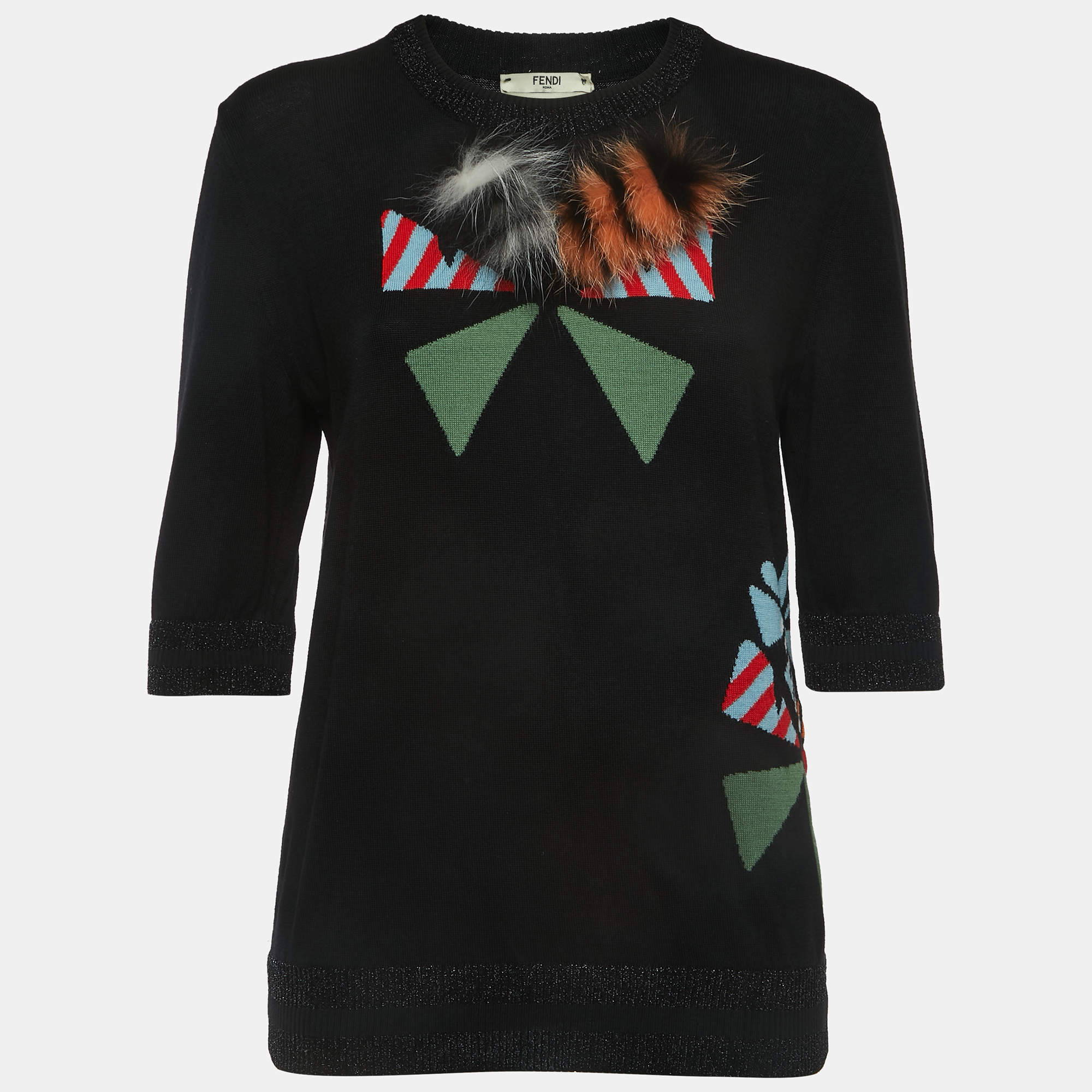 Black 2024 fendi jumper