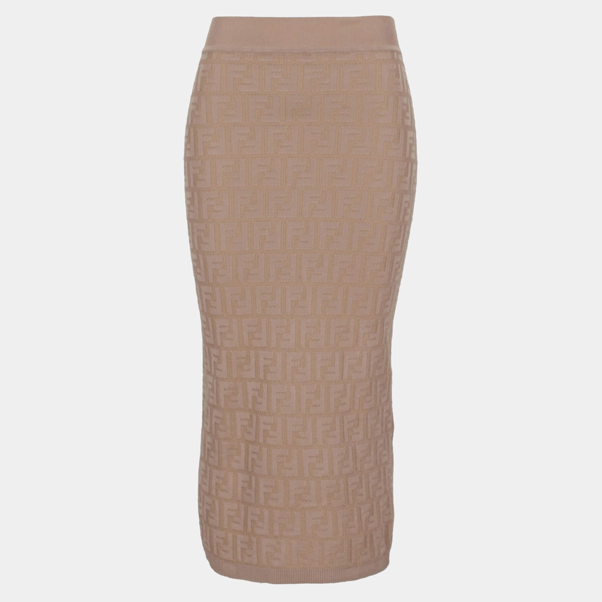 مملوكة مسبقًا Fendi  Women's Cotton Longuette - Beige - XS