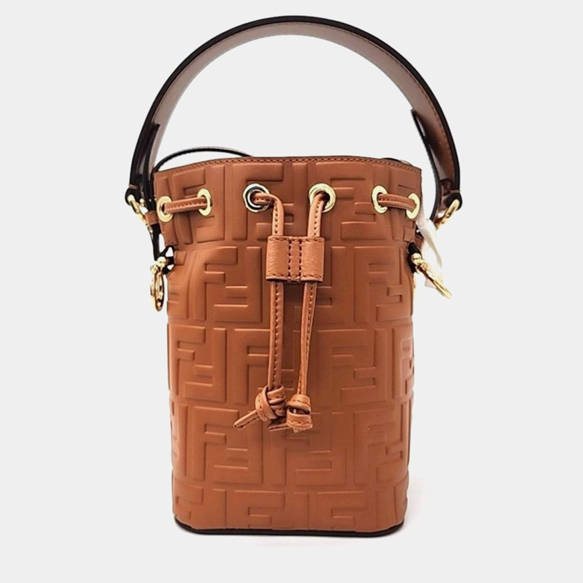 Fendi Brown Mon Tresor Mini Bucket Bag Fendi TLC