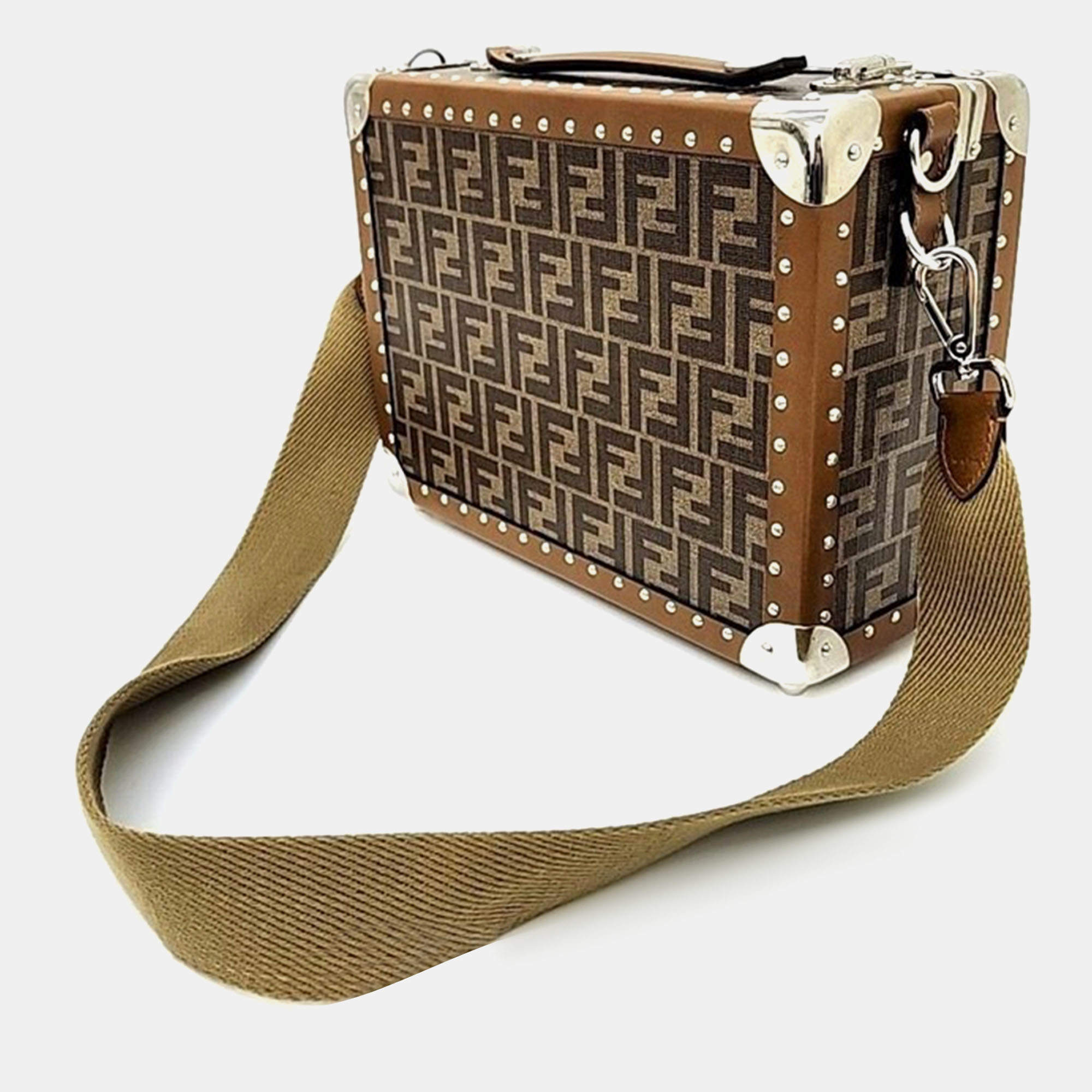 Fendi White Multi Color Zucca Forever Boston Bag Fendi | TLC