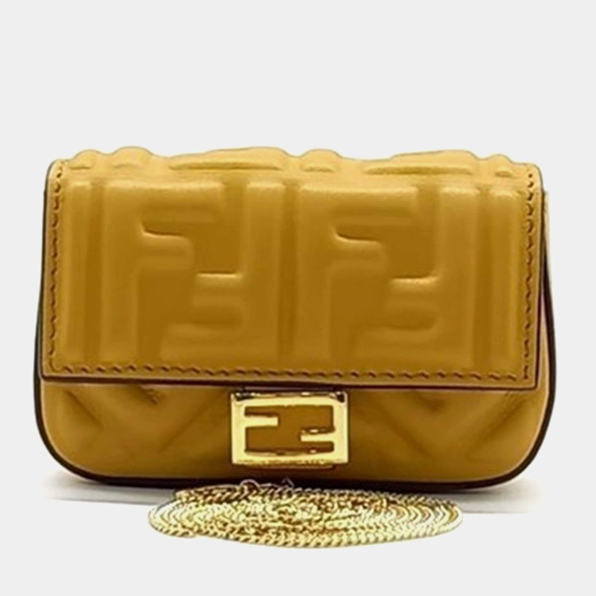 Fendi Nano Baguette Bag Charm And Mini Crossbody Bag