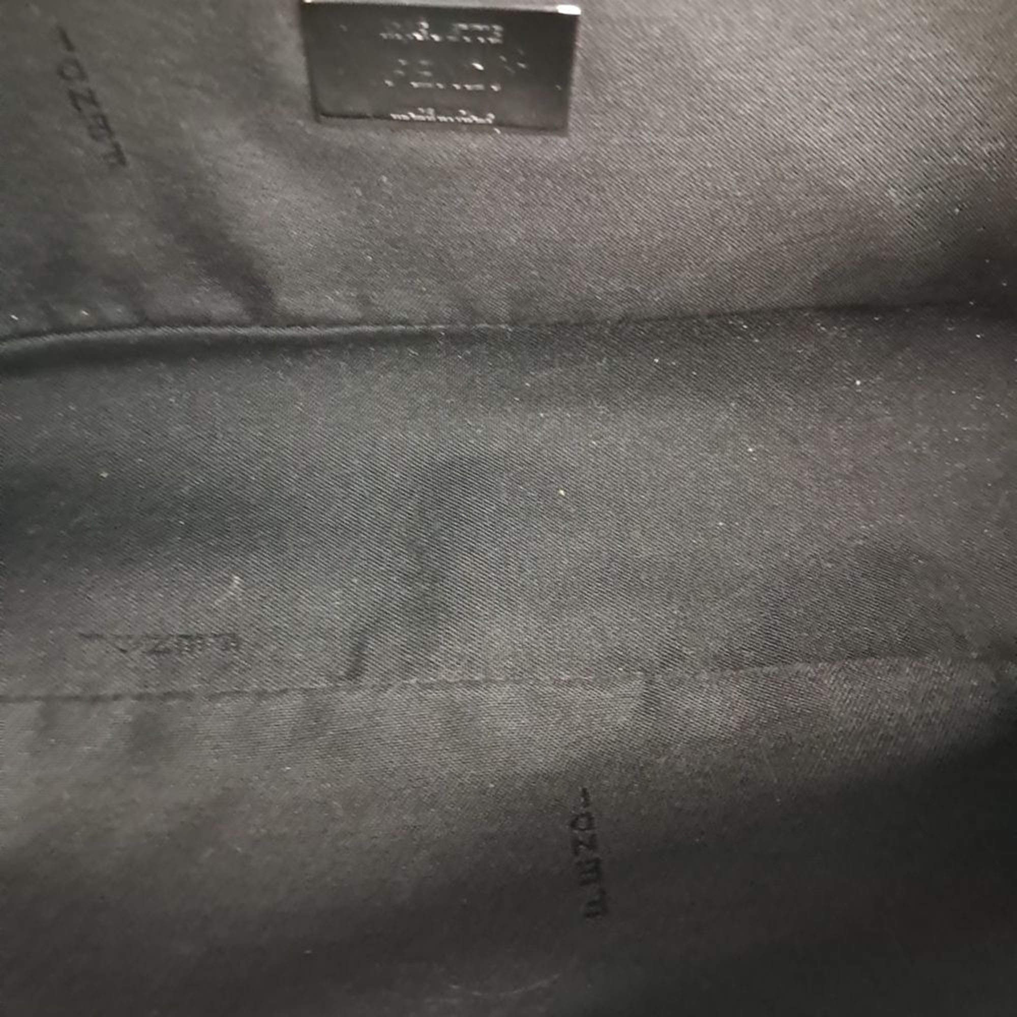 Pre Owned Fendi Denim Baguette Bag