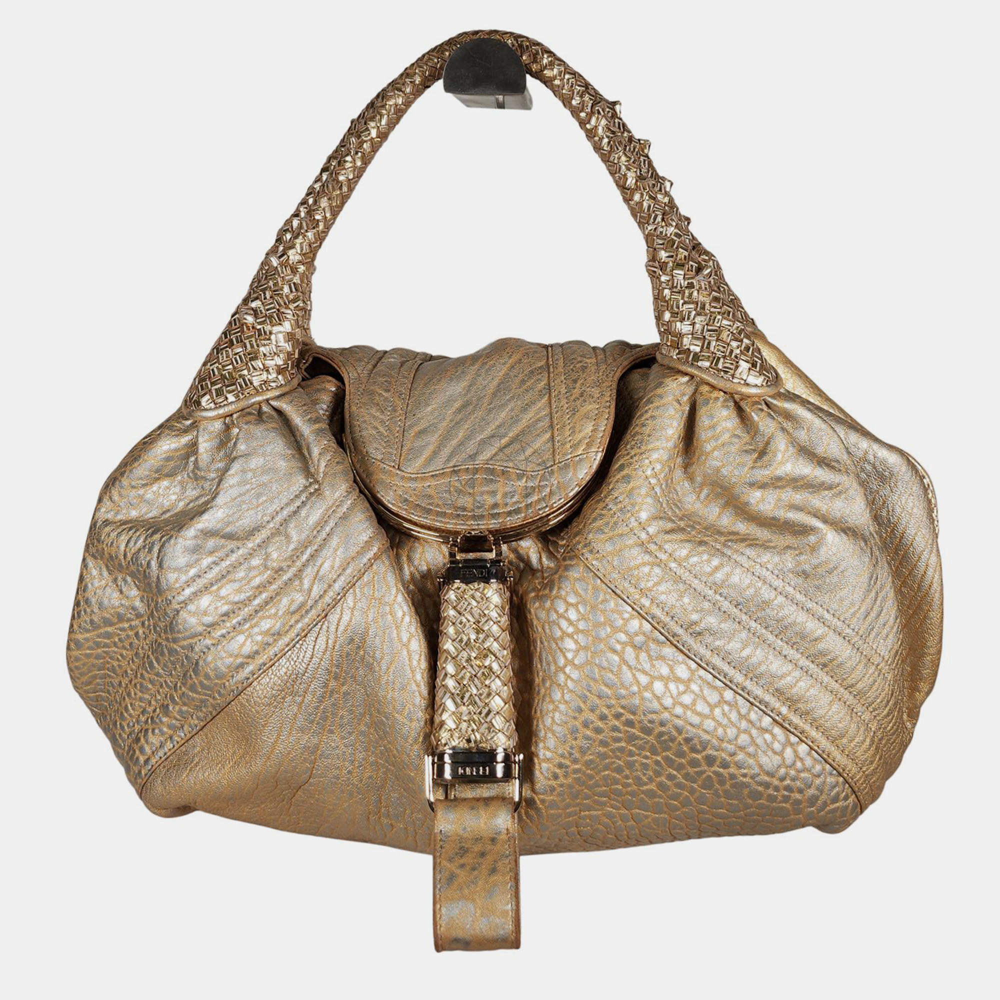 Fendi Gold Spy Bag