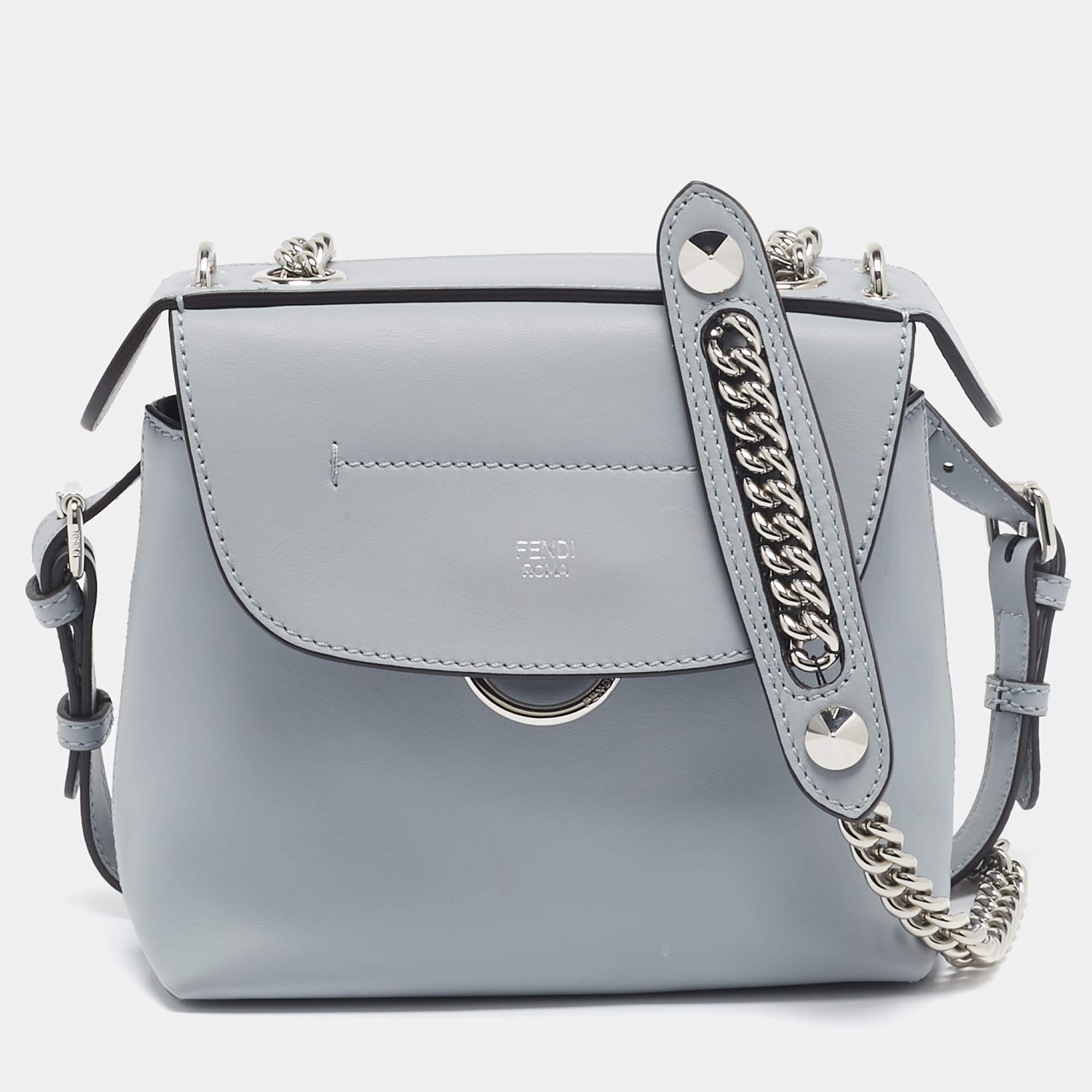 Pre Owned حقيبة ظهر فندي باك تو سكول كرات فرو ميني مينك