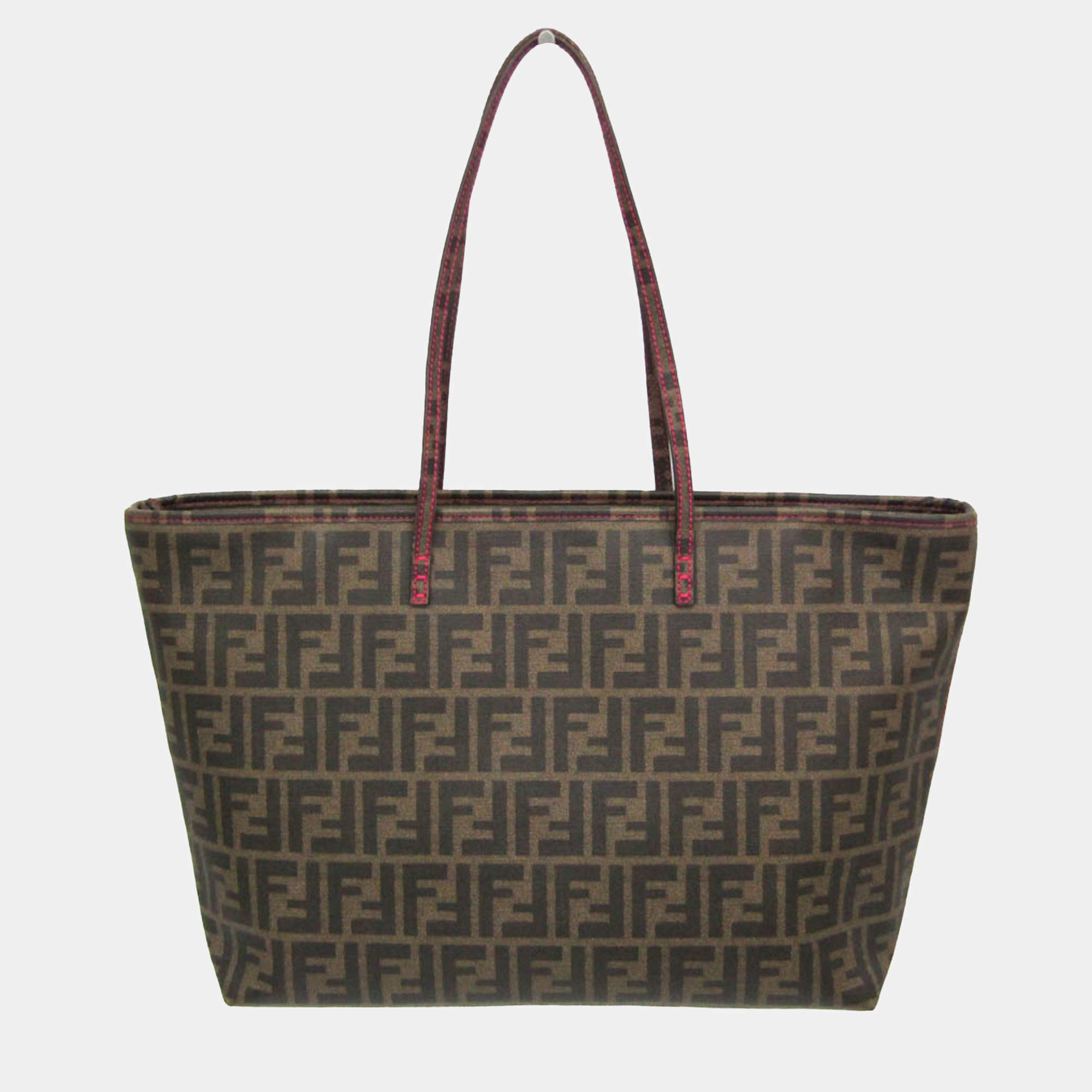Fendi Brown PVC Zucca Tote Bag